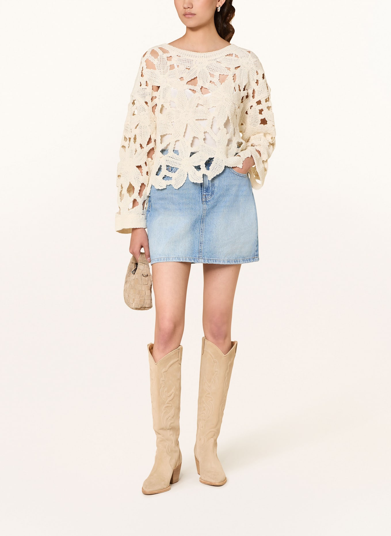 ONLY Jeansrock: HELLBLAU