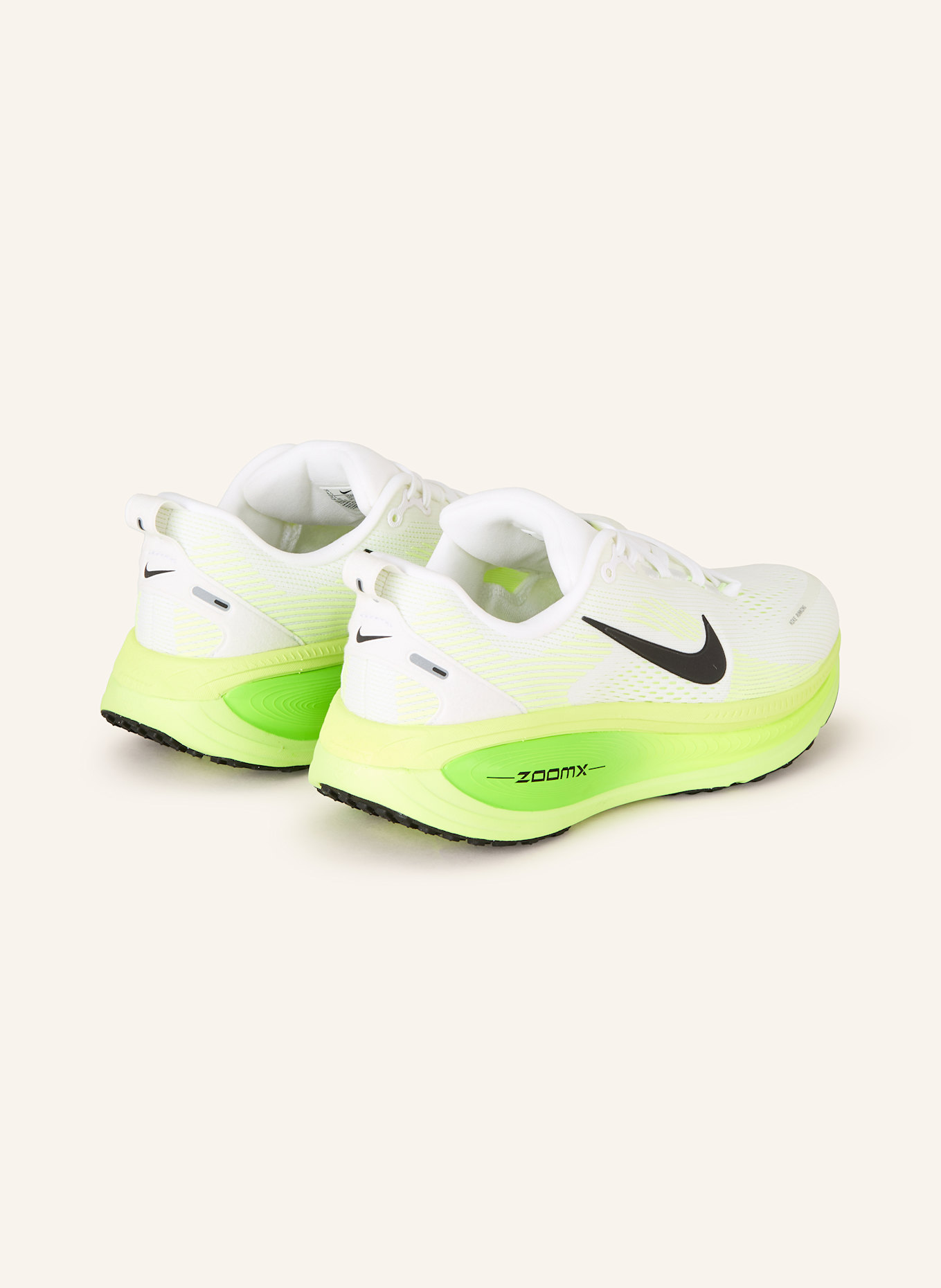 Nike Laufschuhe VOMERO 18: WEISS / NEONGRÜN
