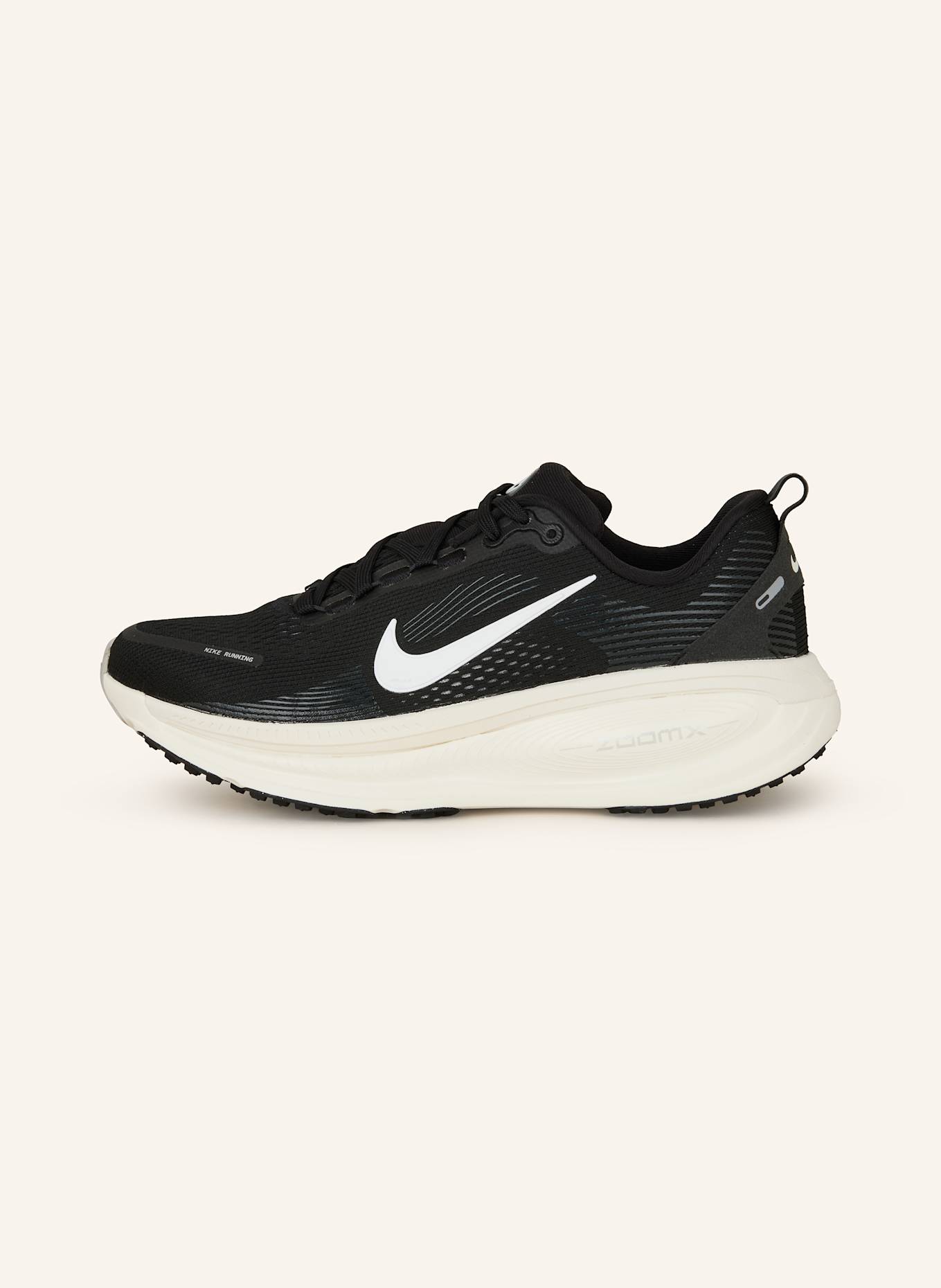 Nike Laufschuhe VOMERO 18: SCHWARZ/ ECRU