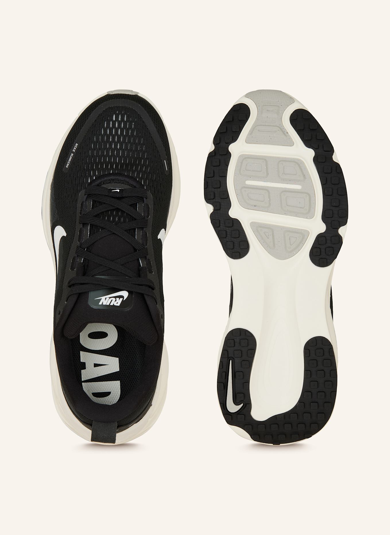 Nike Laufschuhe VOMERO 18: SCHWARZ/ ECRU