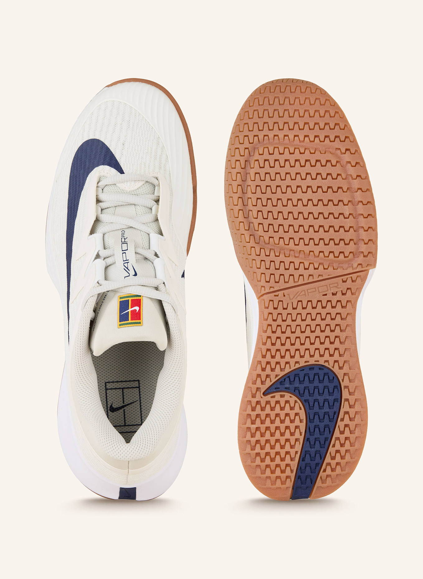Nike VAPOR PRO 3 HC tennis shoes: CREAM
