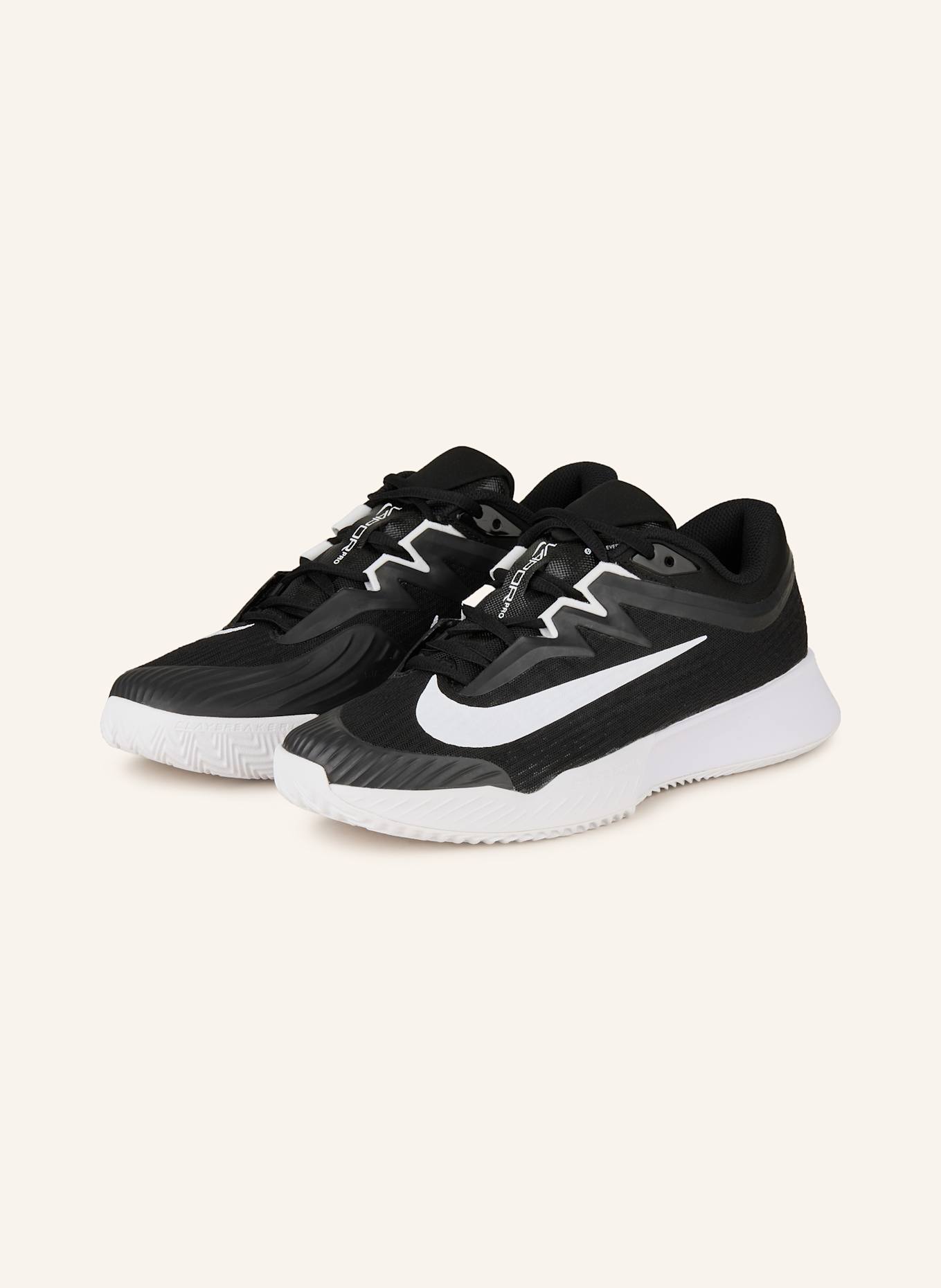 Nike Tennisschuhe VAPOR PRO 3 CLY: SCHWARZ/ WEISS