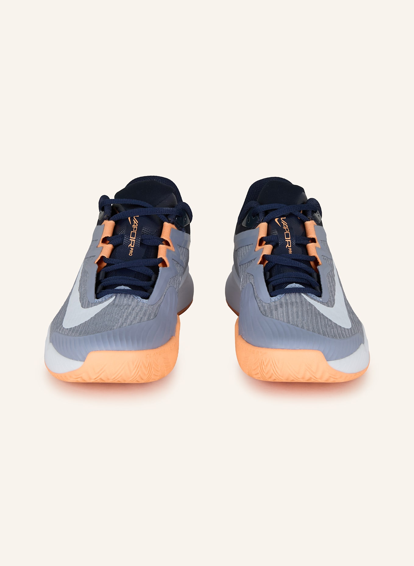 Nike Tennisschuhe VAPOR PRO 3 CLY: BLAUGRAU/ HELLORANGE/ HELLBLAU