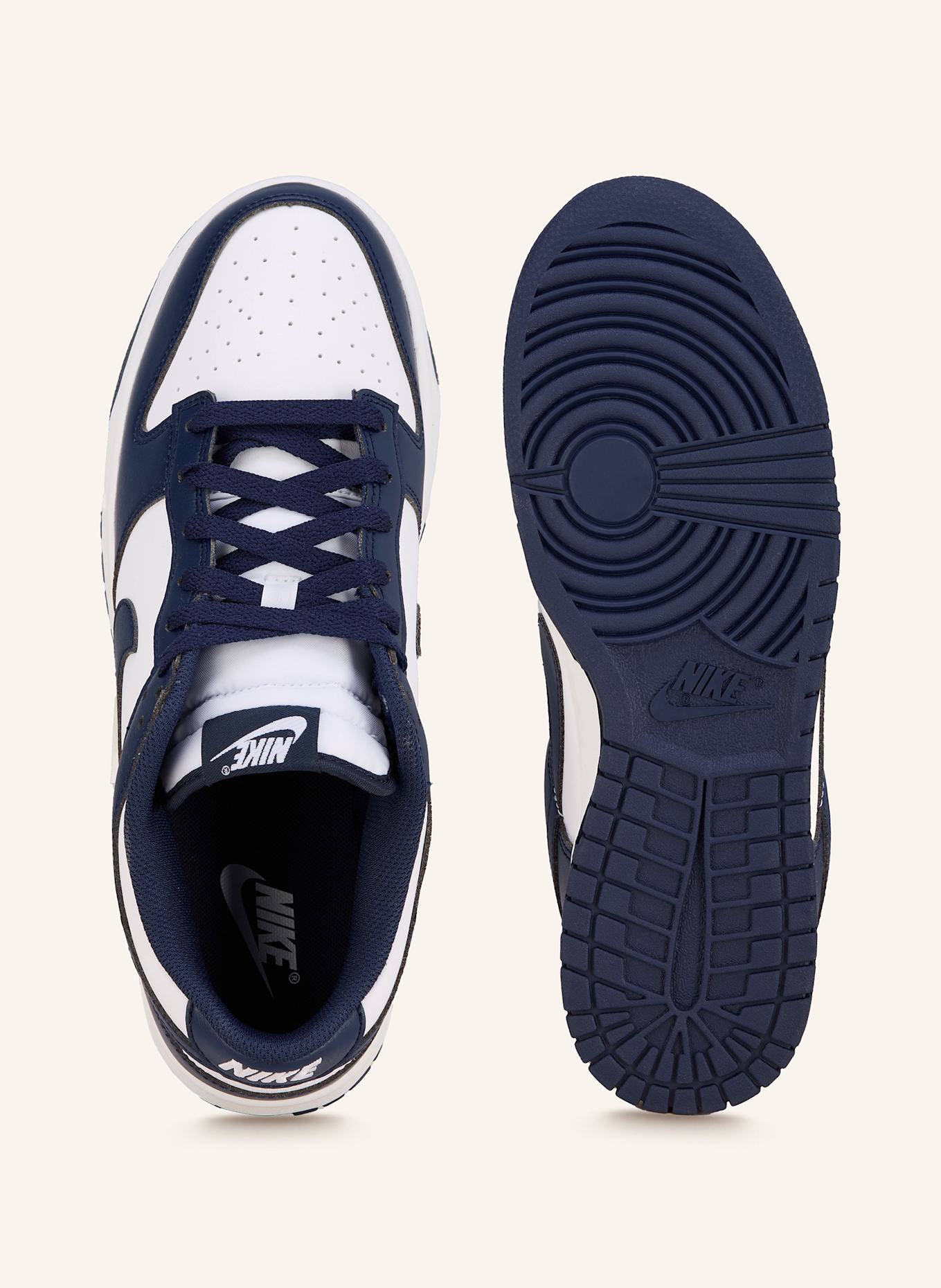 Nike Sneakers DUNK LOW RETRO: WHITE/ DARK BLUE