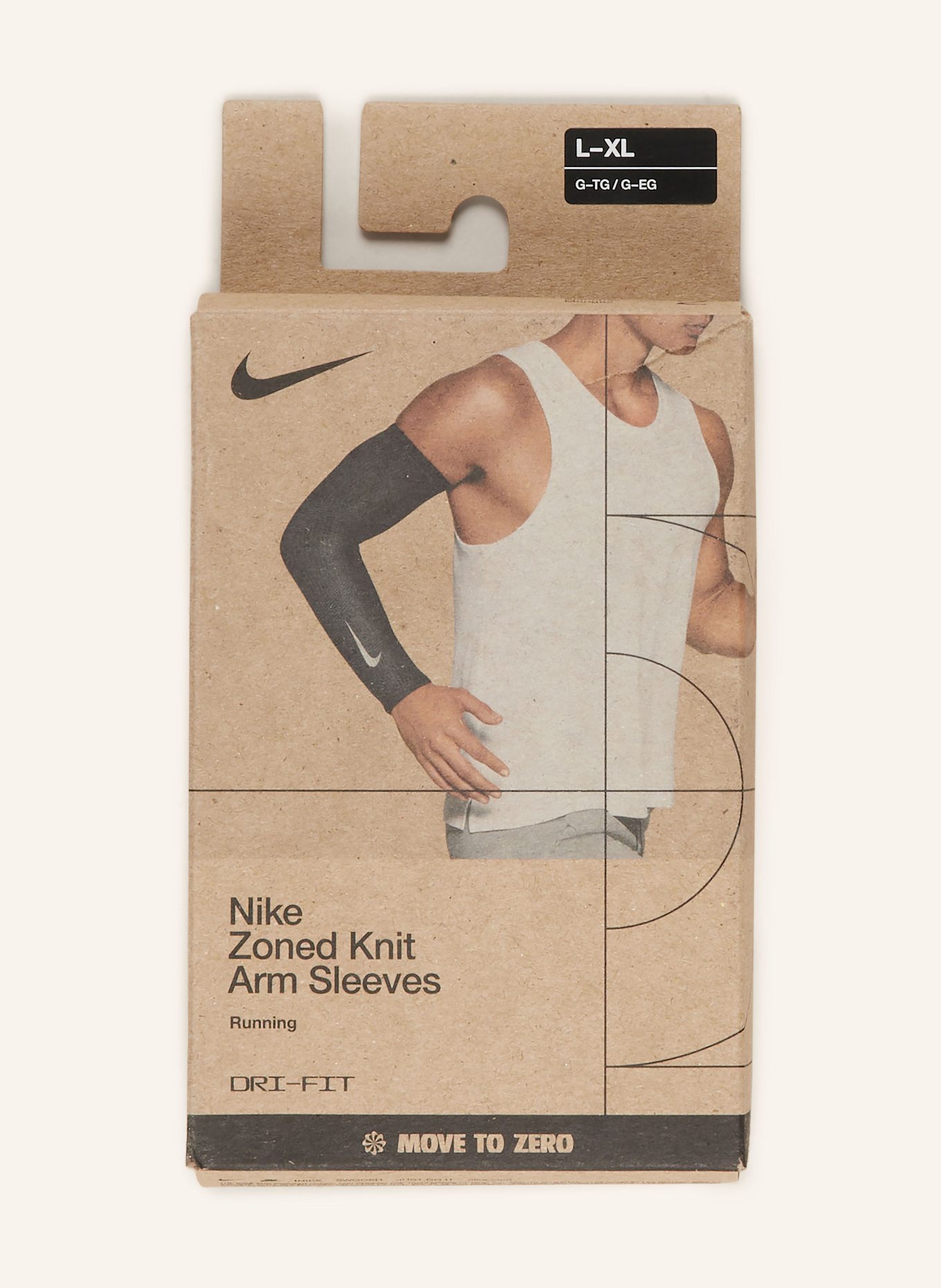 Nike Armlinge ZONED KNIT: SCHWARZ