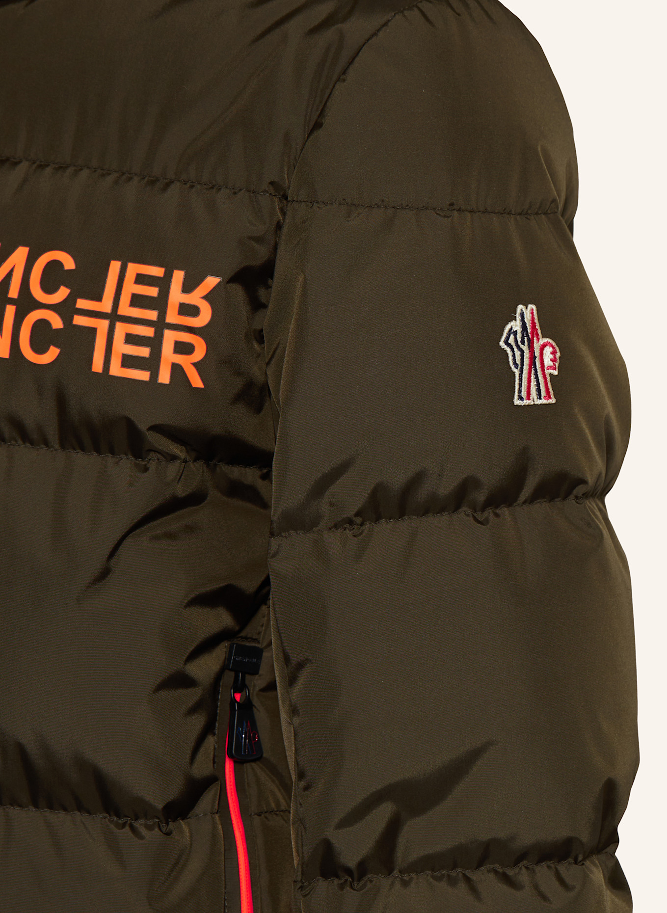 MONCLER enfant Skijacke GLANZ: KHAKI