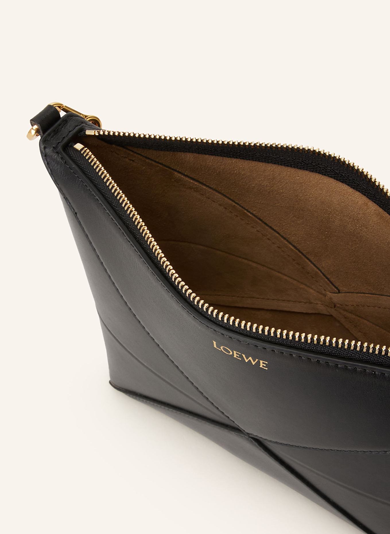 LOEWE Pouch PUZZLE FOLD: SCHWARZ