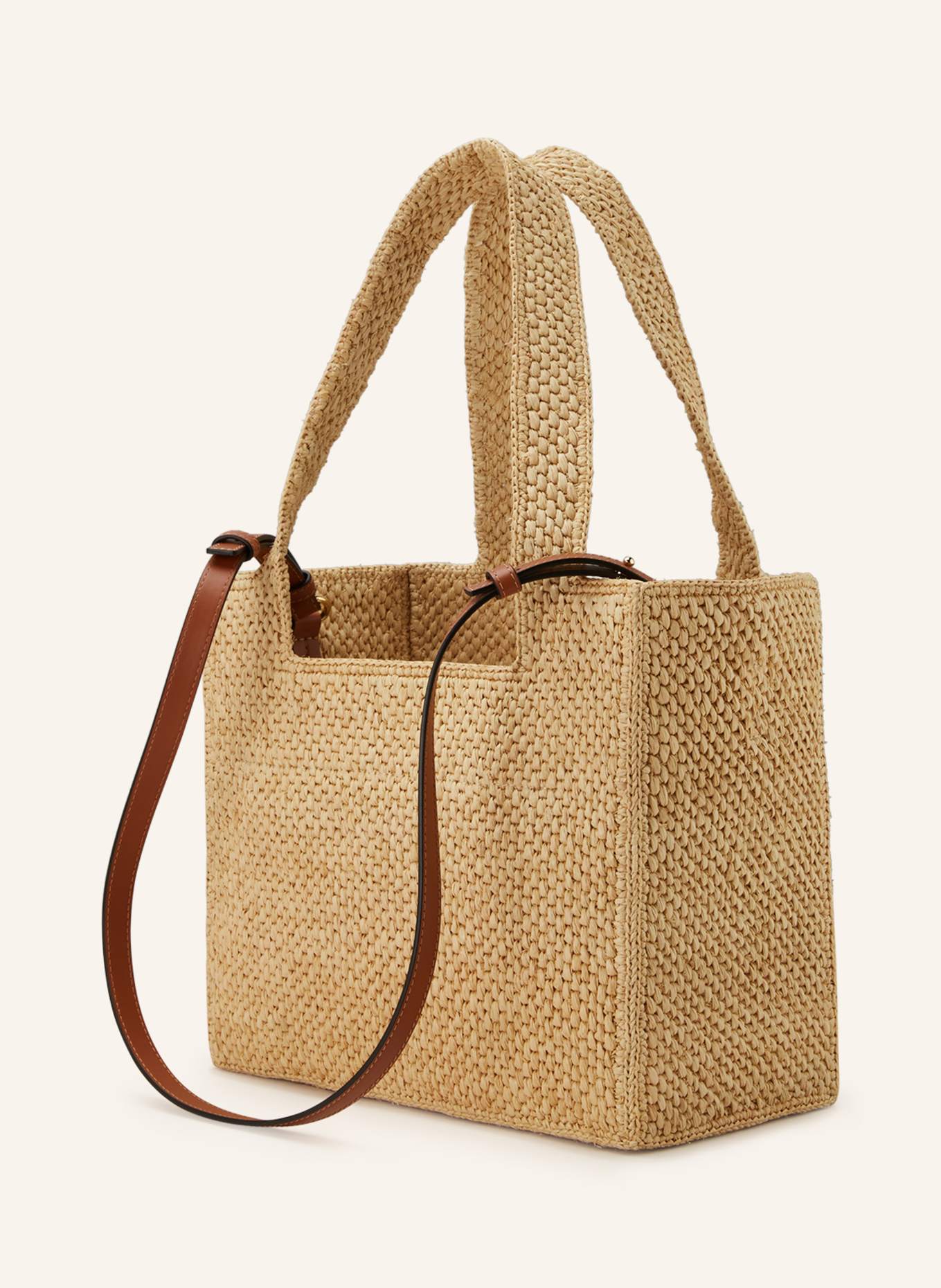 LOEWE Shopper MEDIUM: HELLBRAUN / SCHWARZ