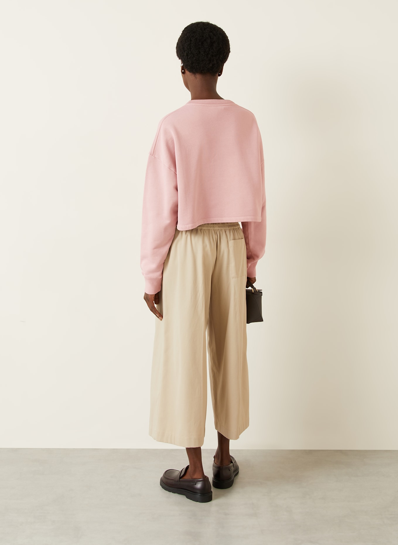 LOEWE Cropped-Sweatshirt: ROSA