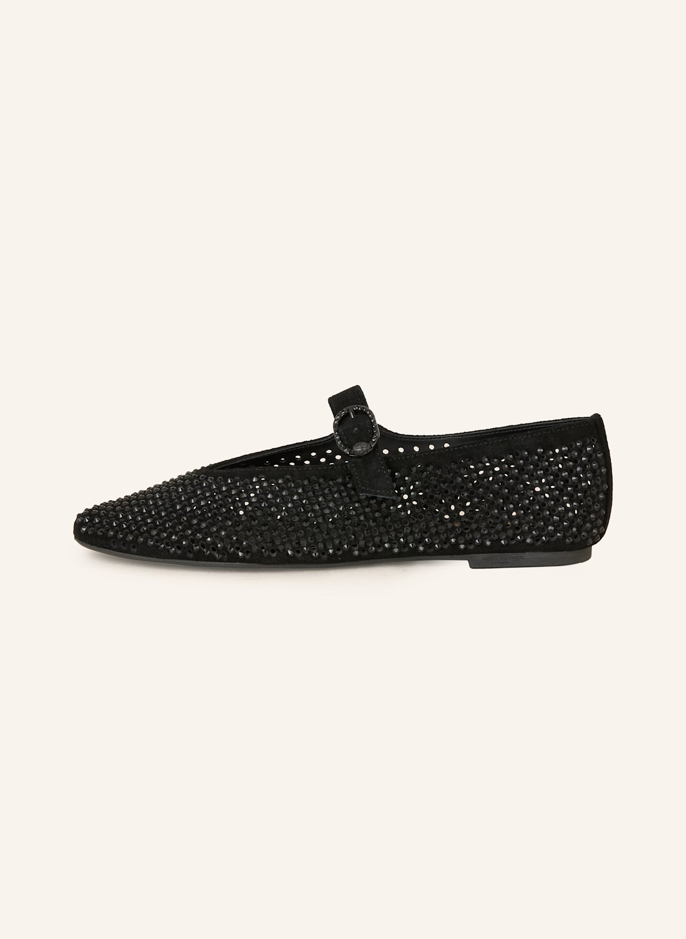 KURT GEIGER Ballerinas MAYFAIR mit Schmucksteinen: SCHWARZ