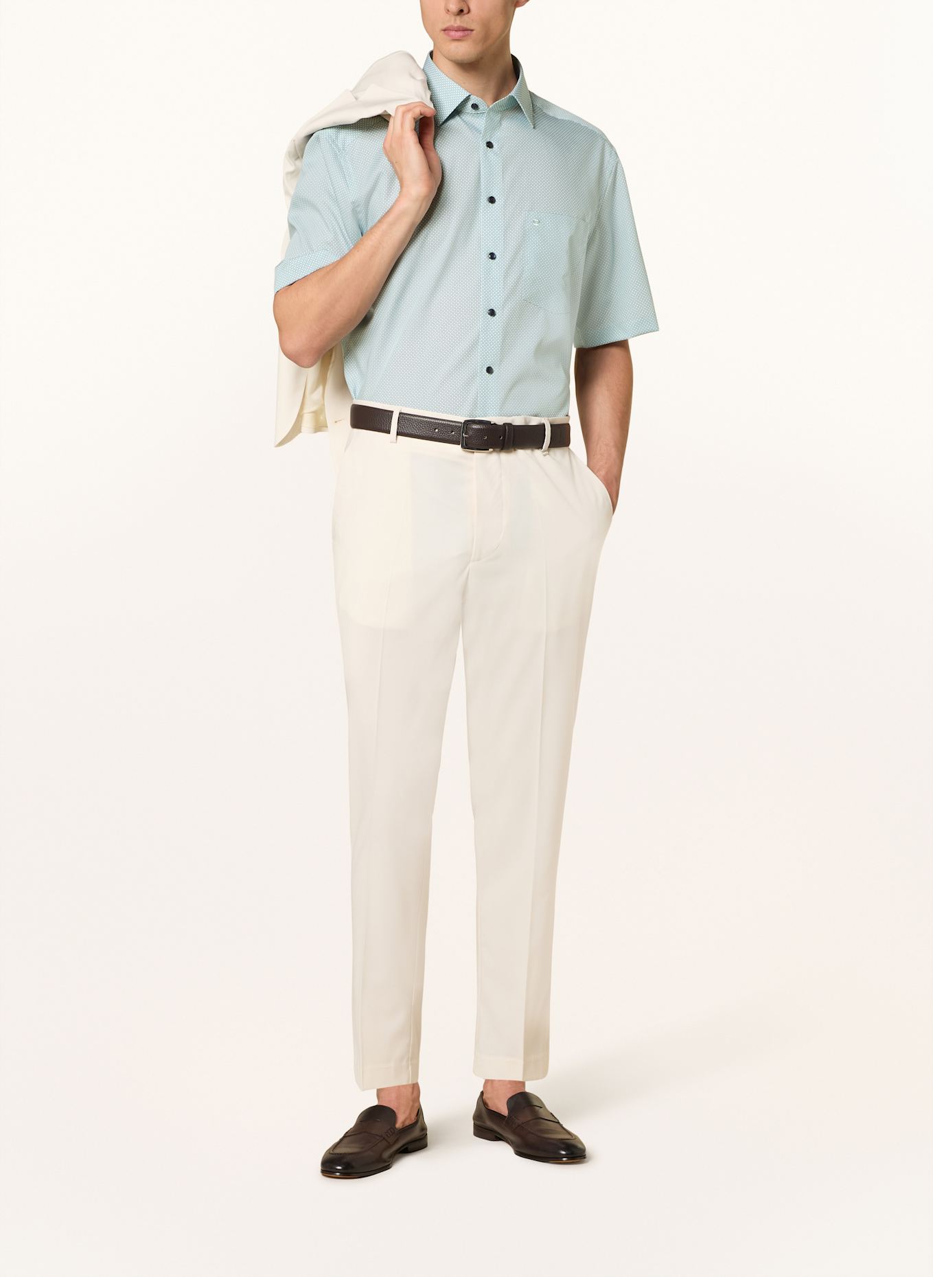 OLYMP Kurzarm-Hemd Luxor comfort fit: HELLGRÜN