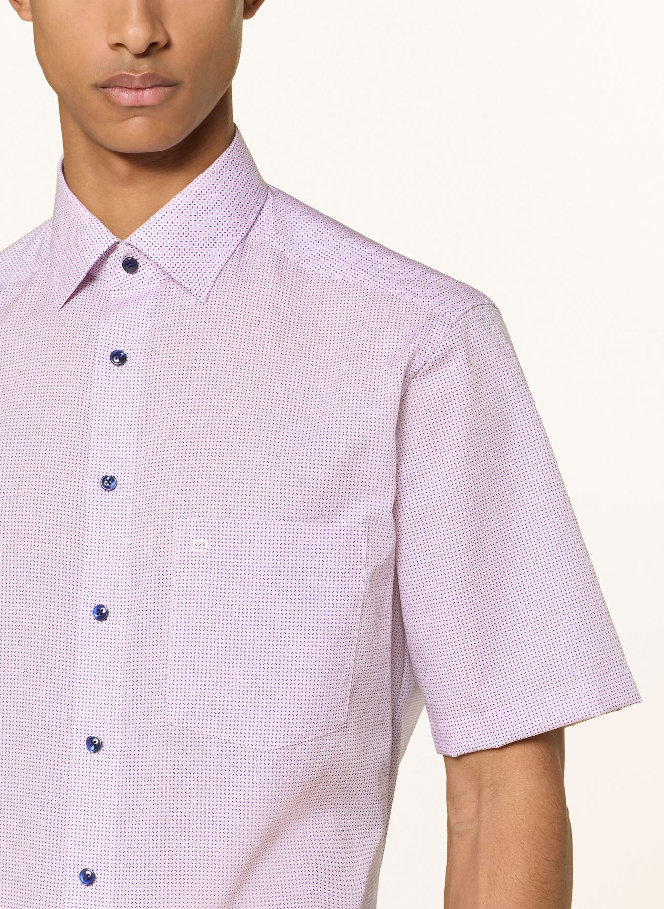 OLYMP Kurzarm-Hemd Luxor comfort fit: ROSA / DUNKELBLAU / WEISS