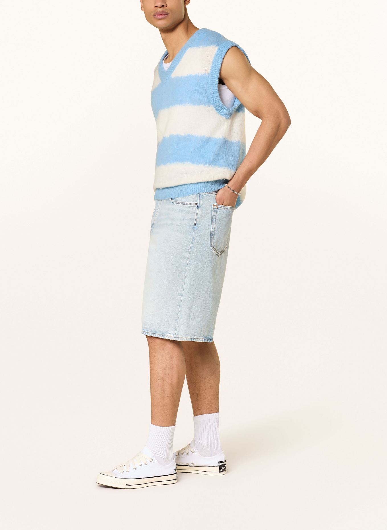 HUGO Džíny MASON Loose Baggy Fit: 448 TURQUOISE/AQUA