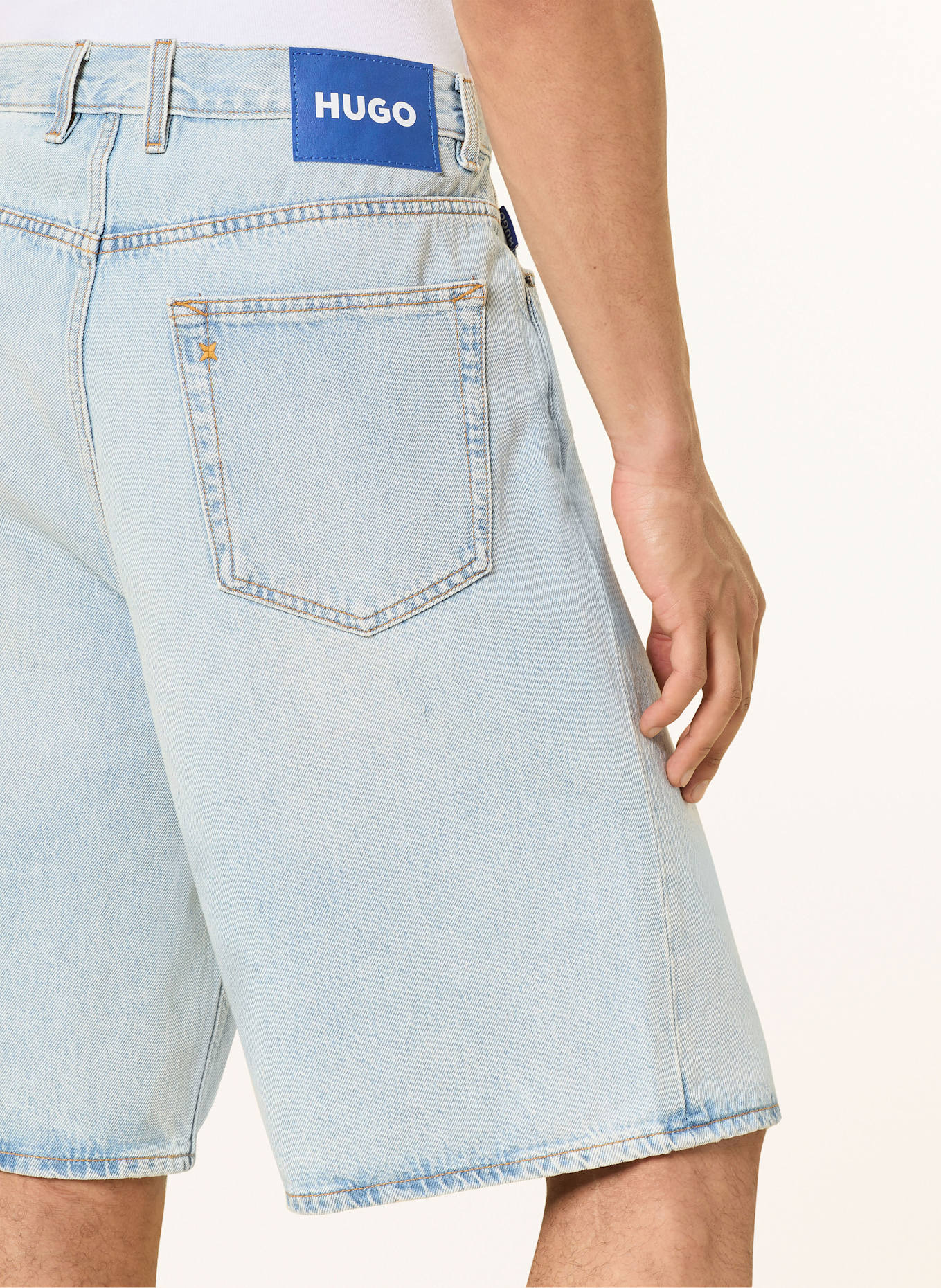 HUGO Džíny MASON Loose Baggy Fit: 448 TURQUOISE/AQUA