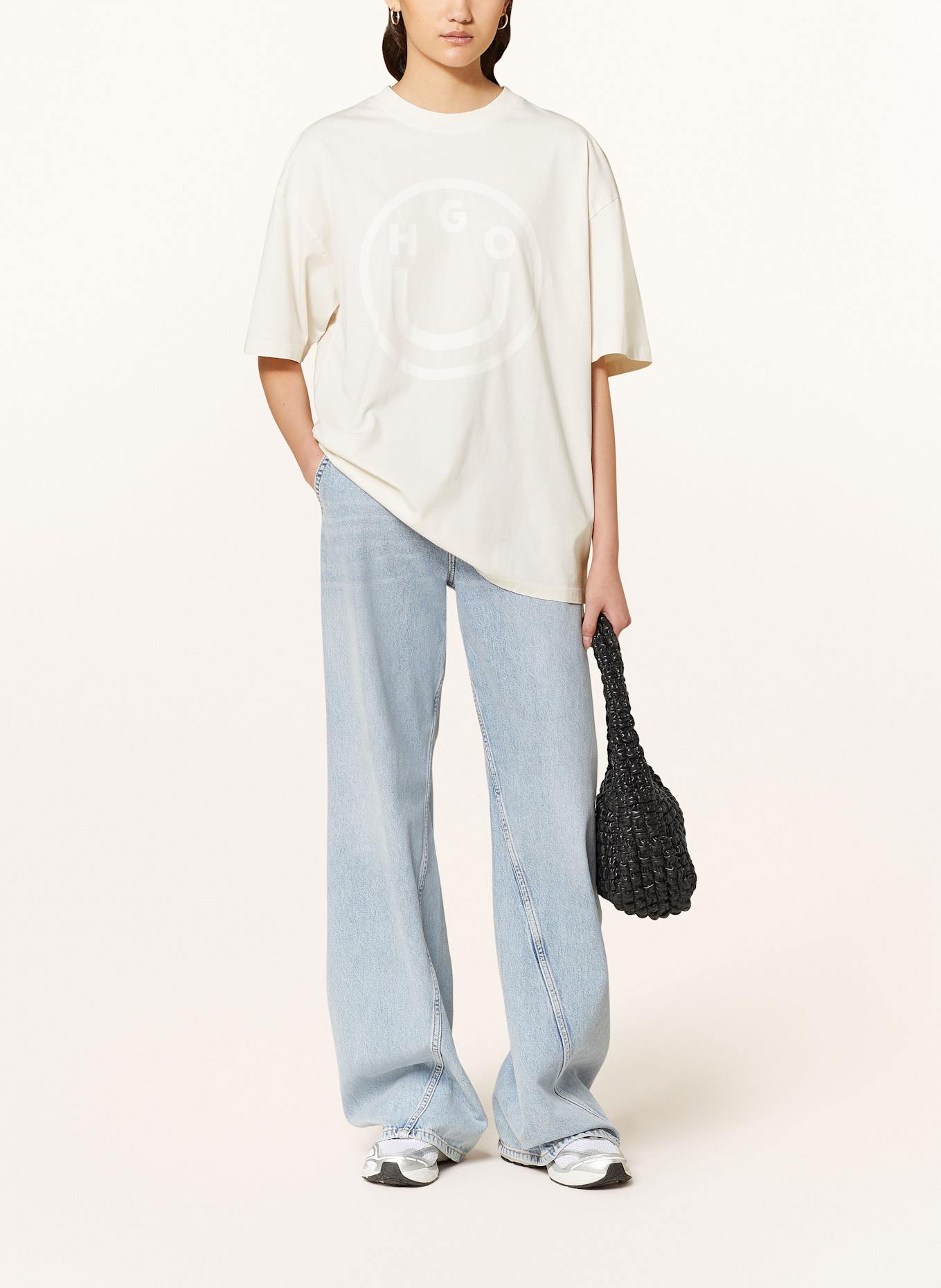 HUGO Oversized tričko: REŽNÁ