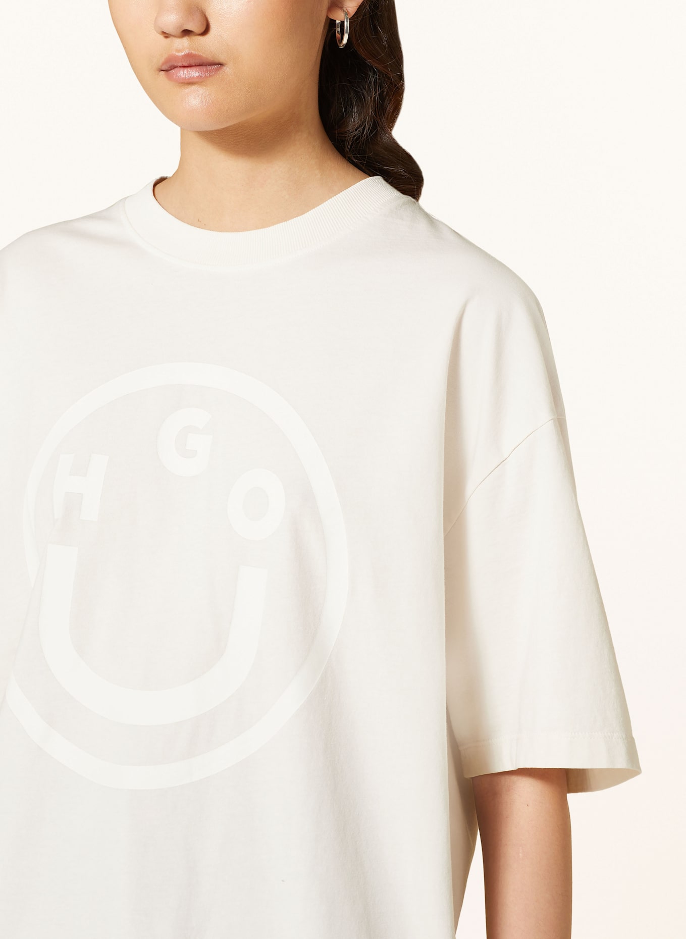 HUGO Oversized tričko: REŽNÁ