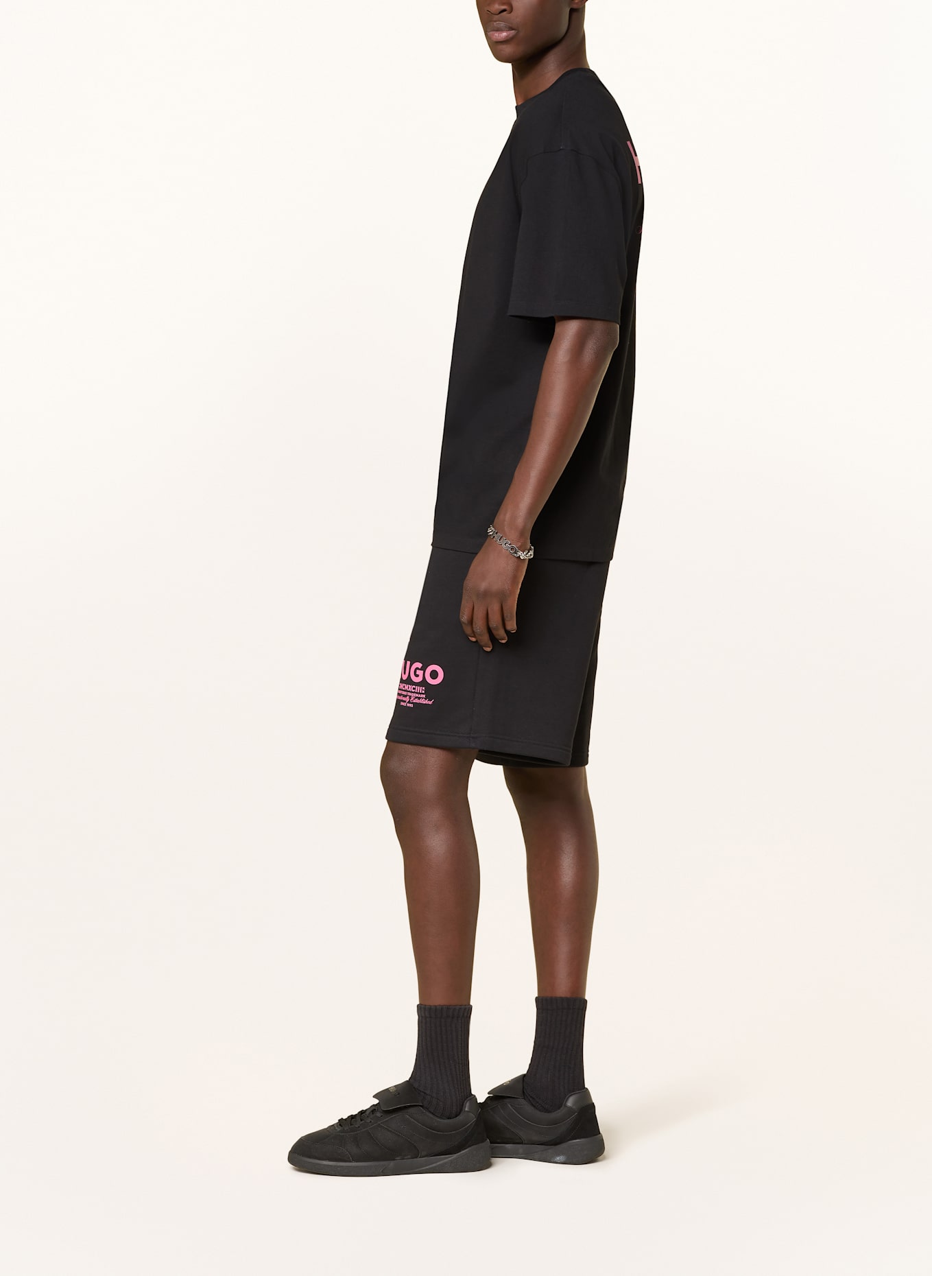 HUGO Sweat shorts NOMARIO: BLACK