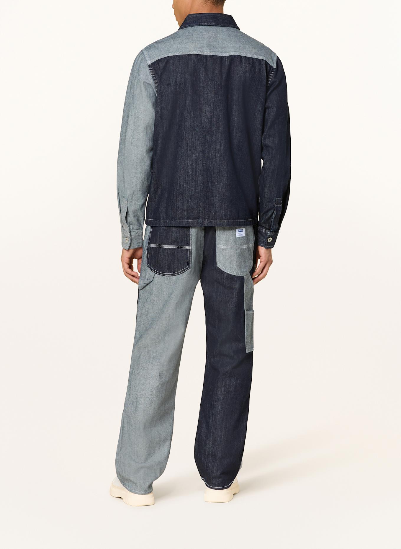HUGO BLUE Jeans-Overjacket EBERSE: DUNKELBLAU/ HELLBLAU