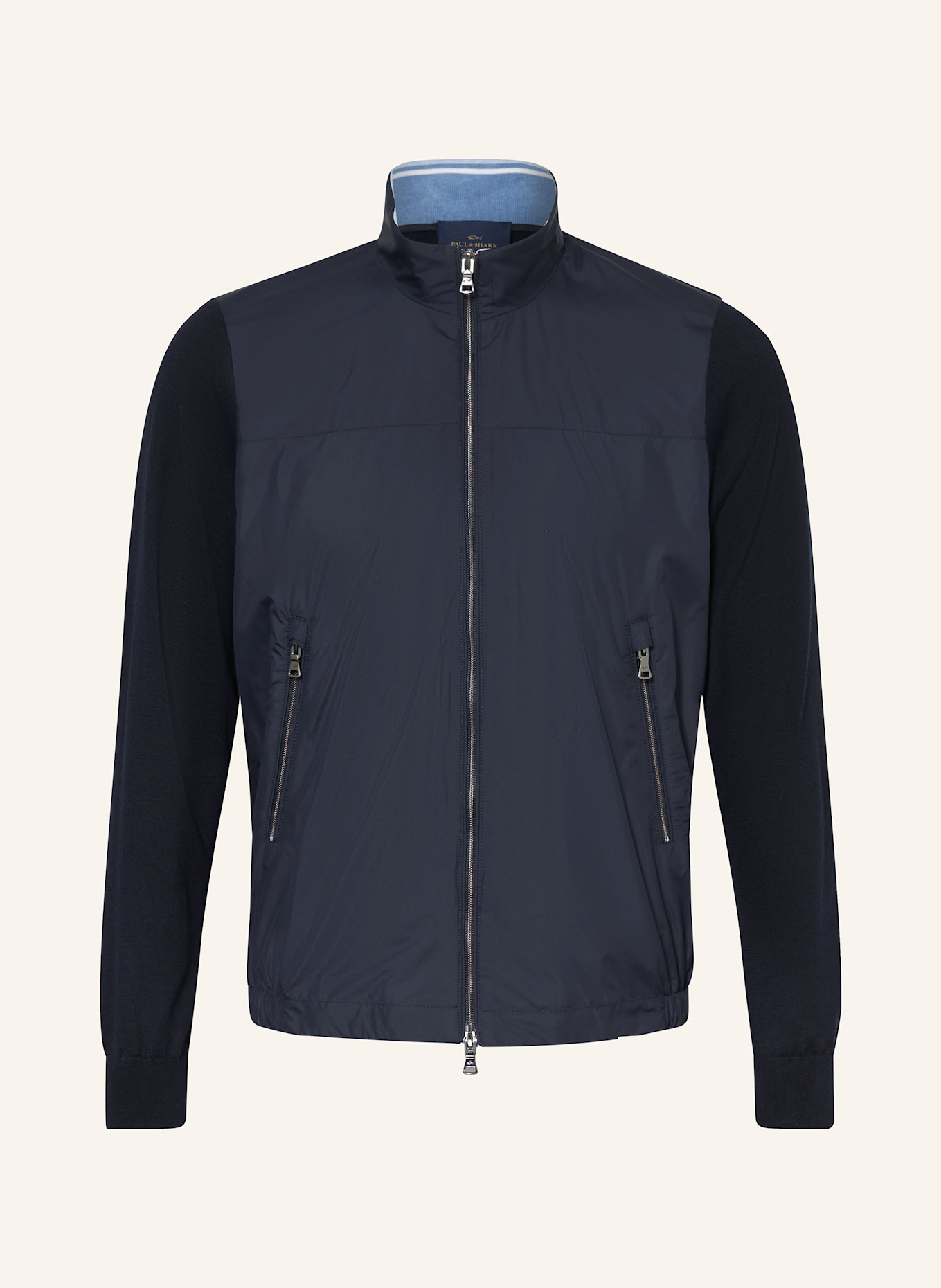 PAUL & SHARK Jacke im Materialmix: DUNKELBLAU