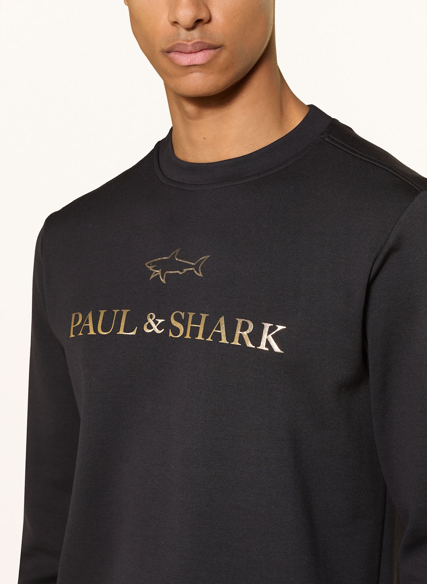 PAUL & SHARK Sweatshirt: BLACK / GOLD