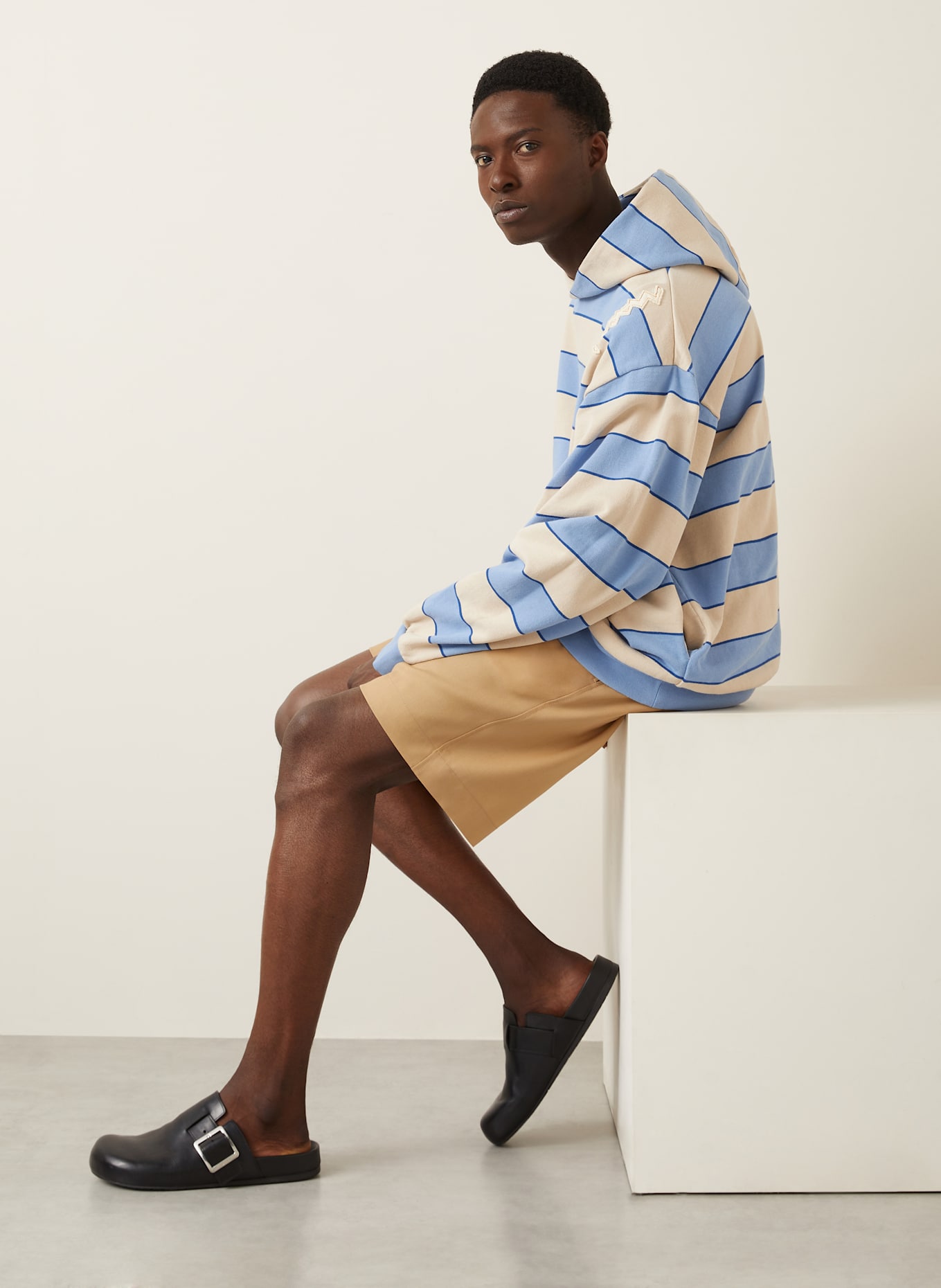 MARNI Sweatshirt: HELLBRAUN / HELLBLAU