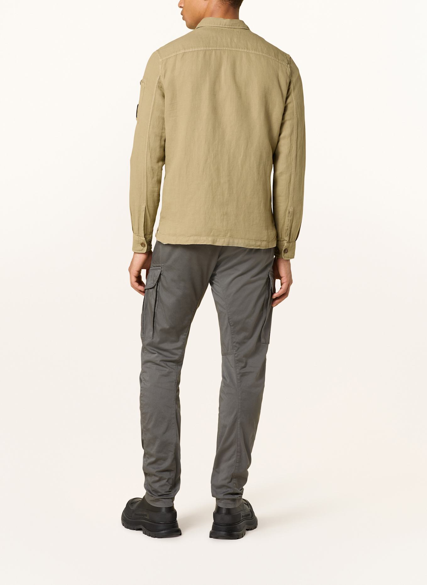 C.P. COMPANY Bunda LENS se lnem: BÉŽOVÁ