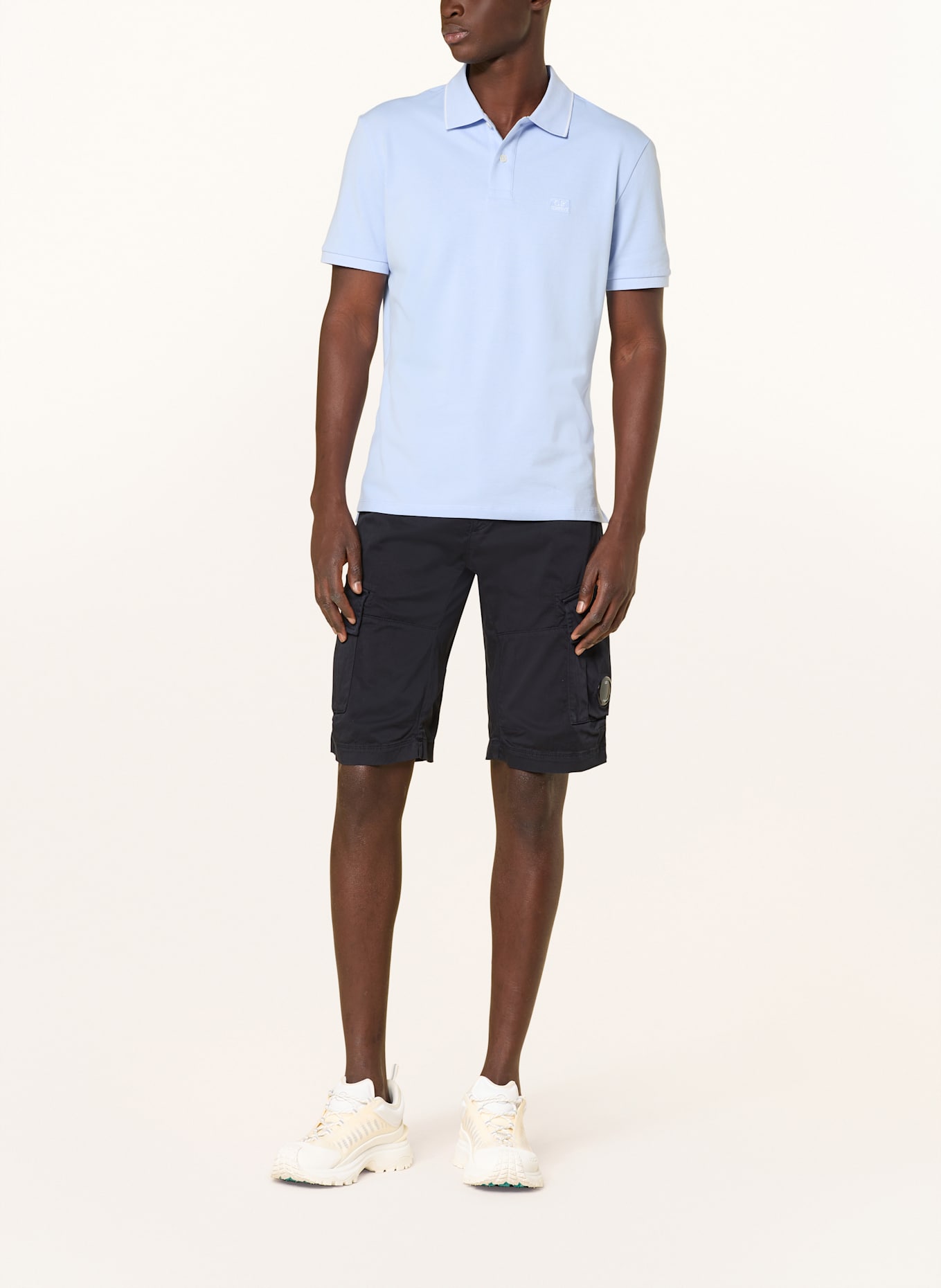 C.P. COMPANY Koszulka polo z piki: JASNONIEBIESKI