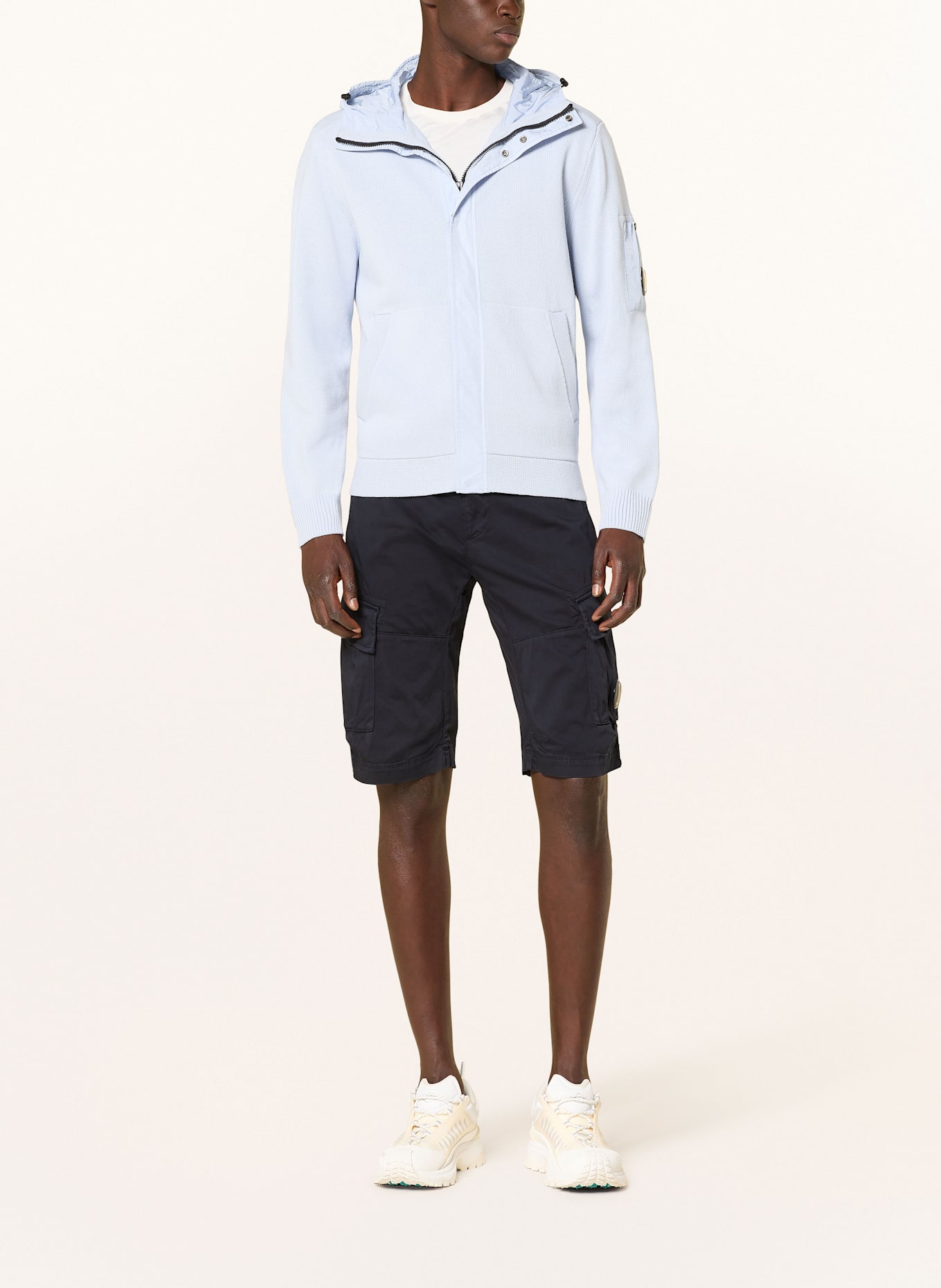 C.P. COMPANY Pletený kardigan: TMAVĚ MODRÁ