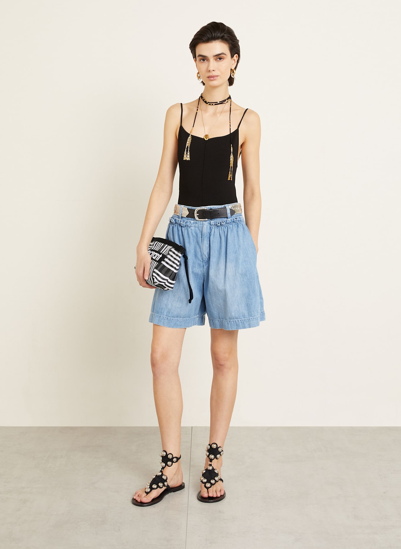 ISABEL MARANT正規品/送料関税込み Powden ポーチ Powden Pouch Woman yellow | ISABEL MARANT Official online store
