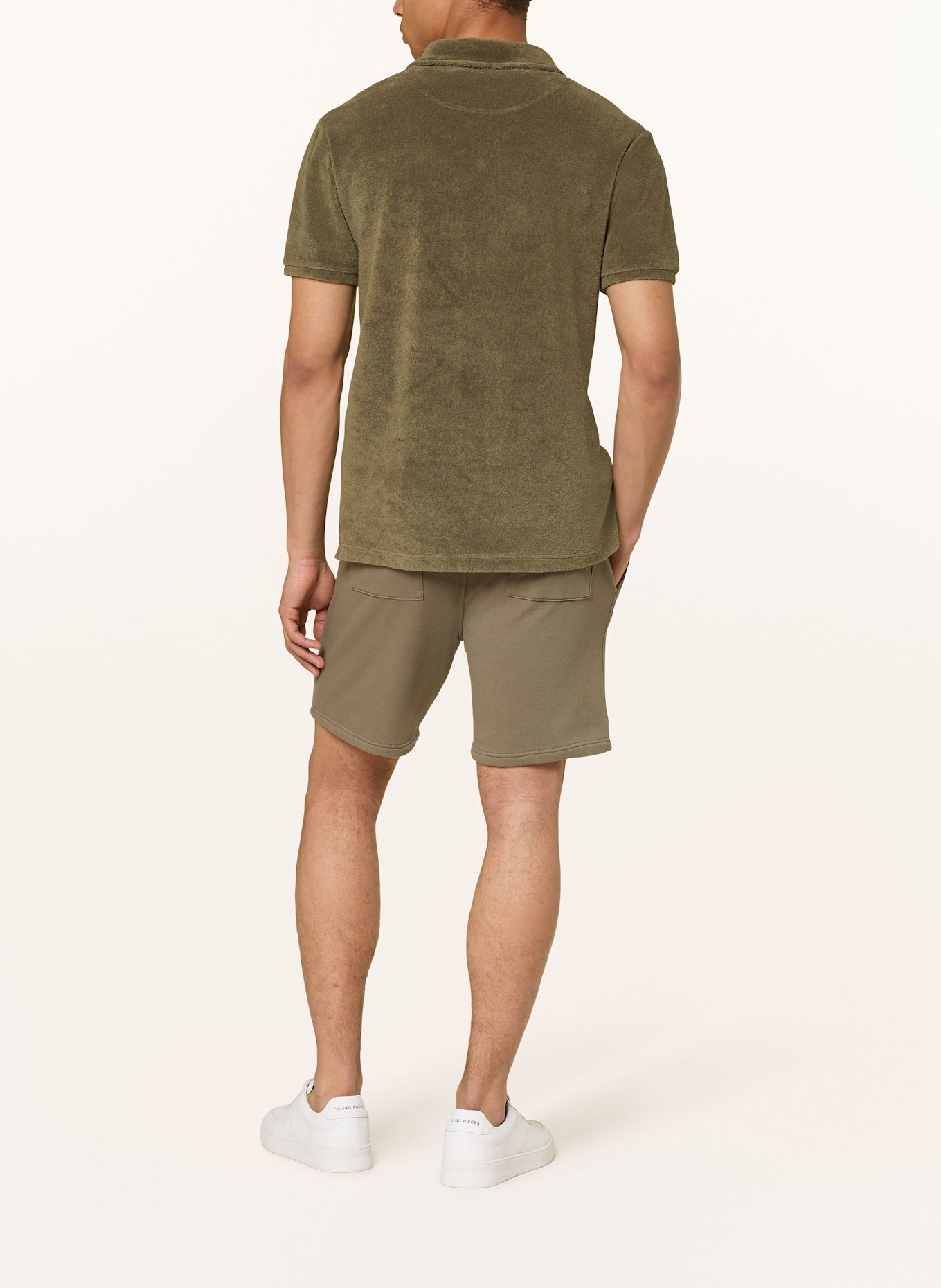 Juvia Frottee-Poloshirt: KHAKI