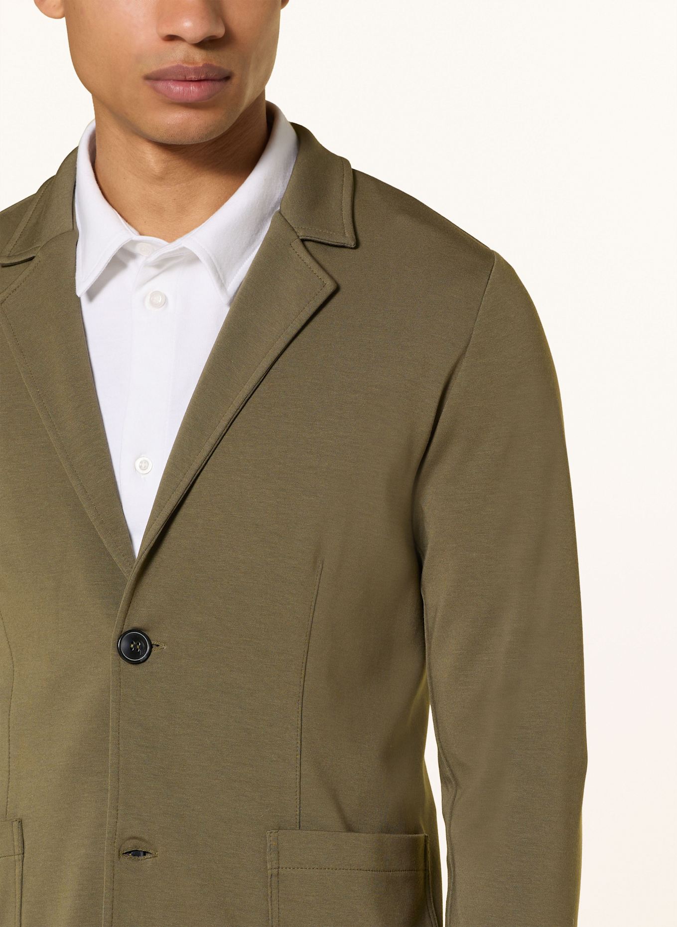 Juvia Sakko TIMO Slim Fit aus Jersey: KHAKI