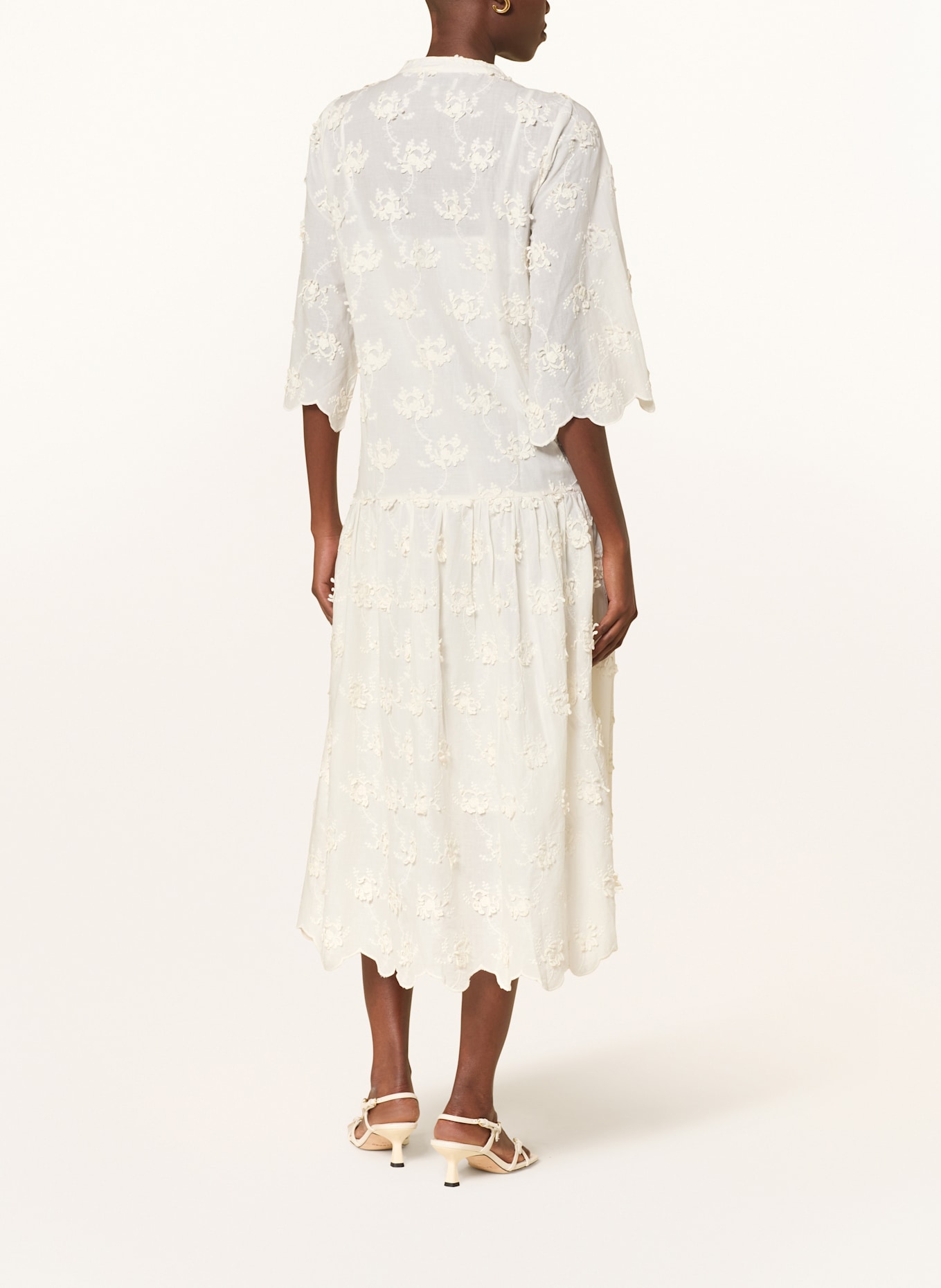 lollys laundry Kleid TIMORLL mit 3/4-Arm: CREME