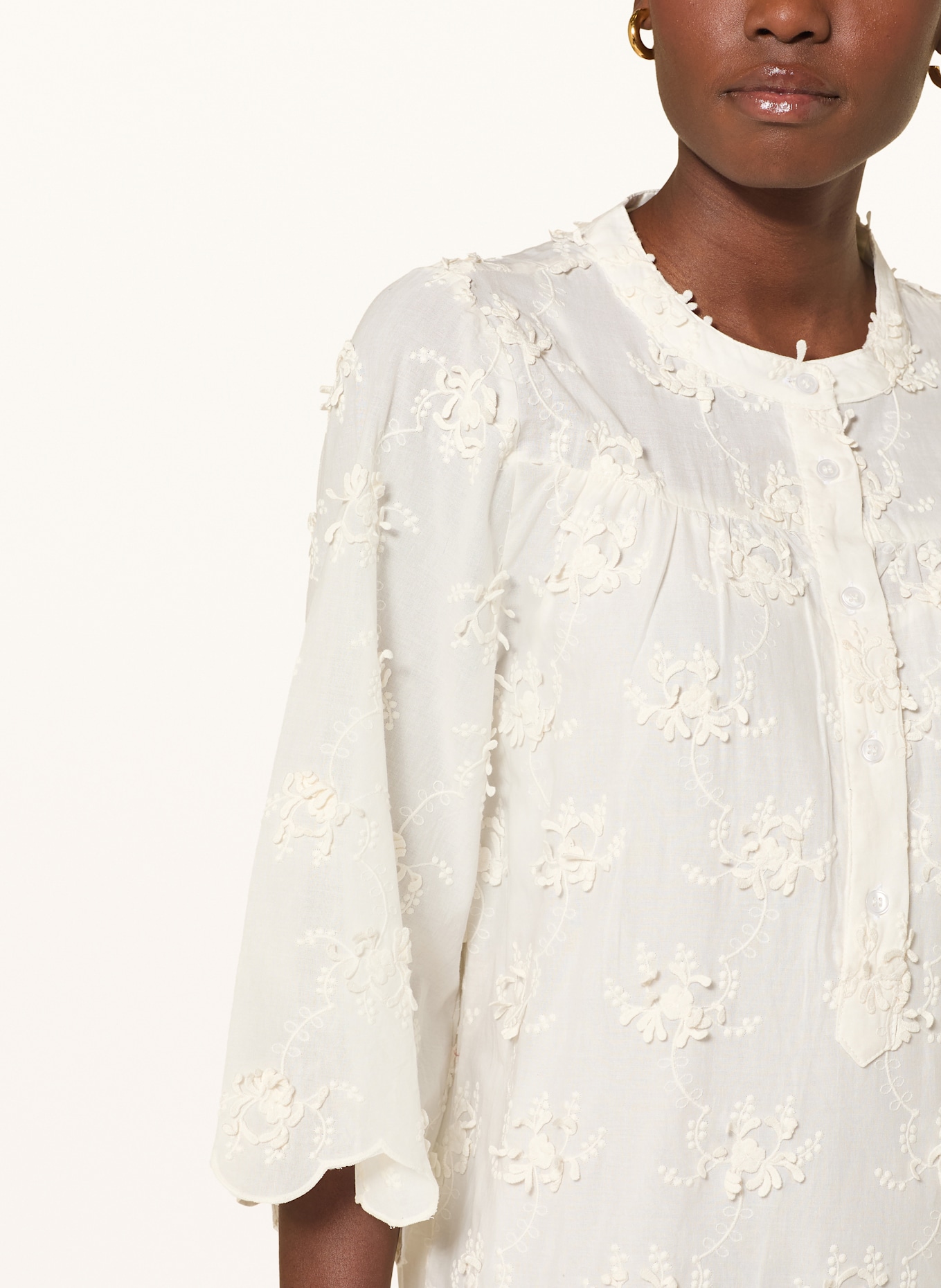 lollys laundry Kleid TIMORLL mit 3/4-Arm: CREME