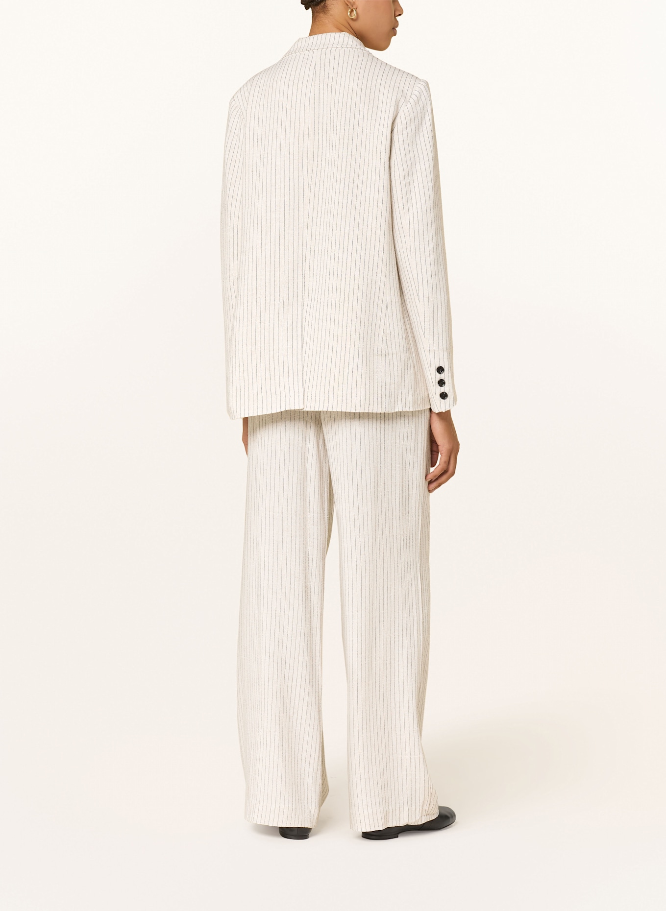 lollys laundry TYLERLL trousers with linen: CREAM