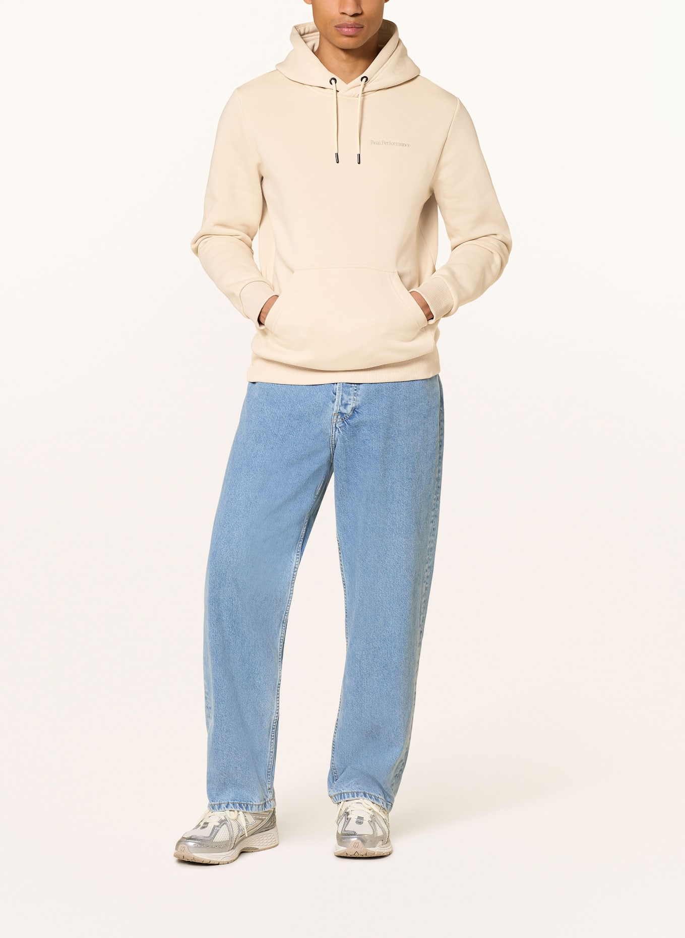 Peak Performance Bluza z kapturem ORIGINAL SMALL LOGO: KREMOWY