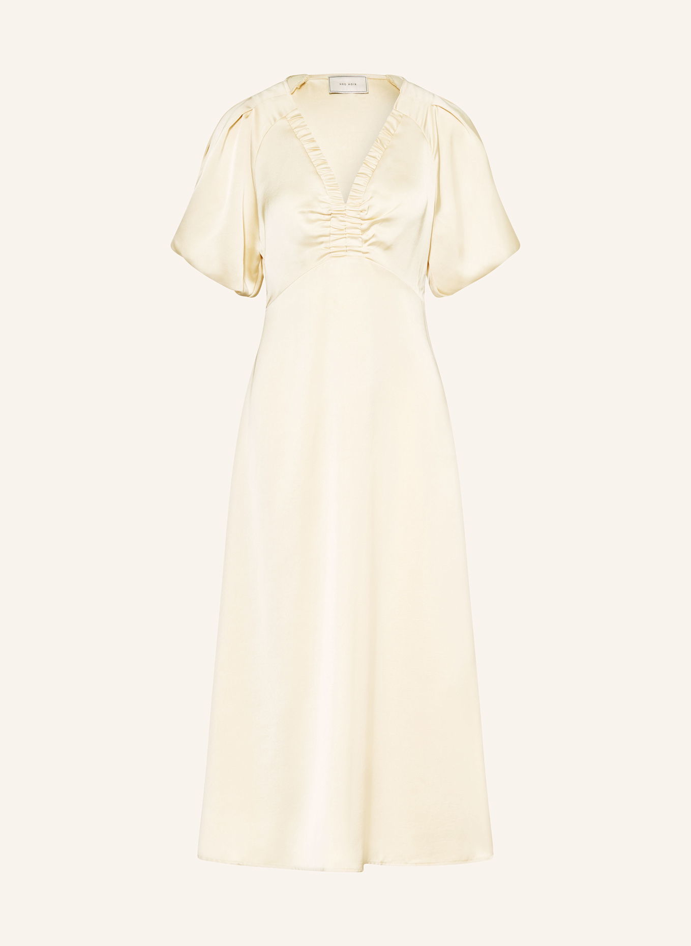 NEO NOIR Satinkleid ILLANA: HELLGELB