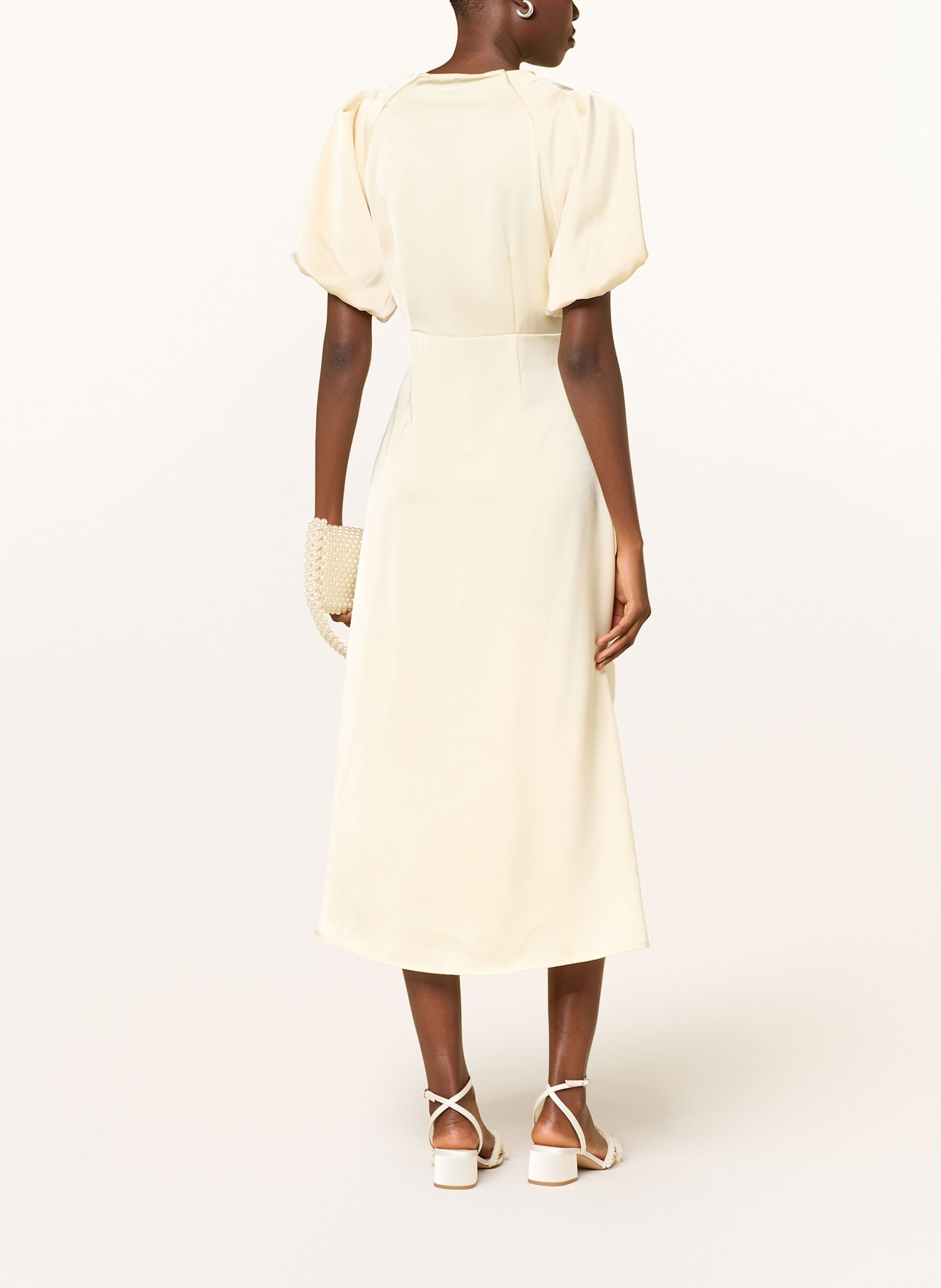 NEO NOIR Satinkleid ILLANA: HELLGELB