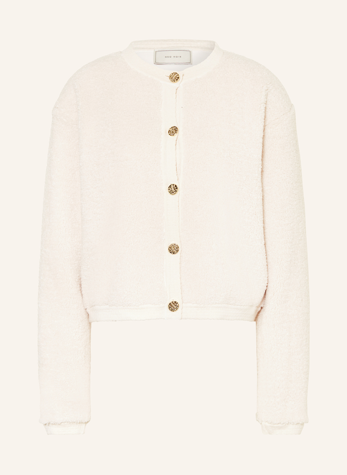 NEO NOIR Teddy jacket: ECRU