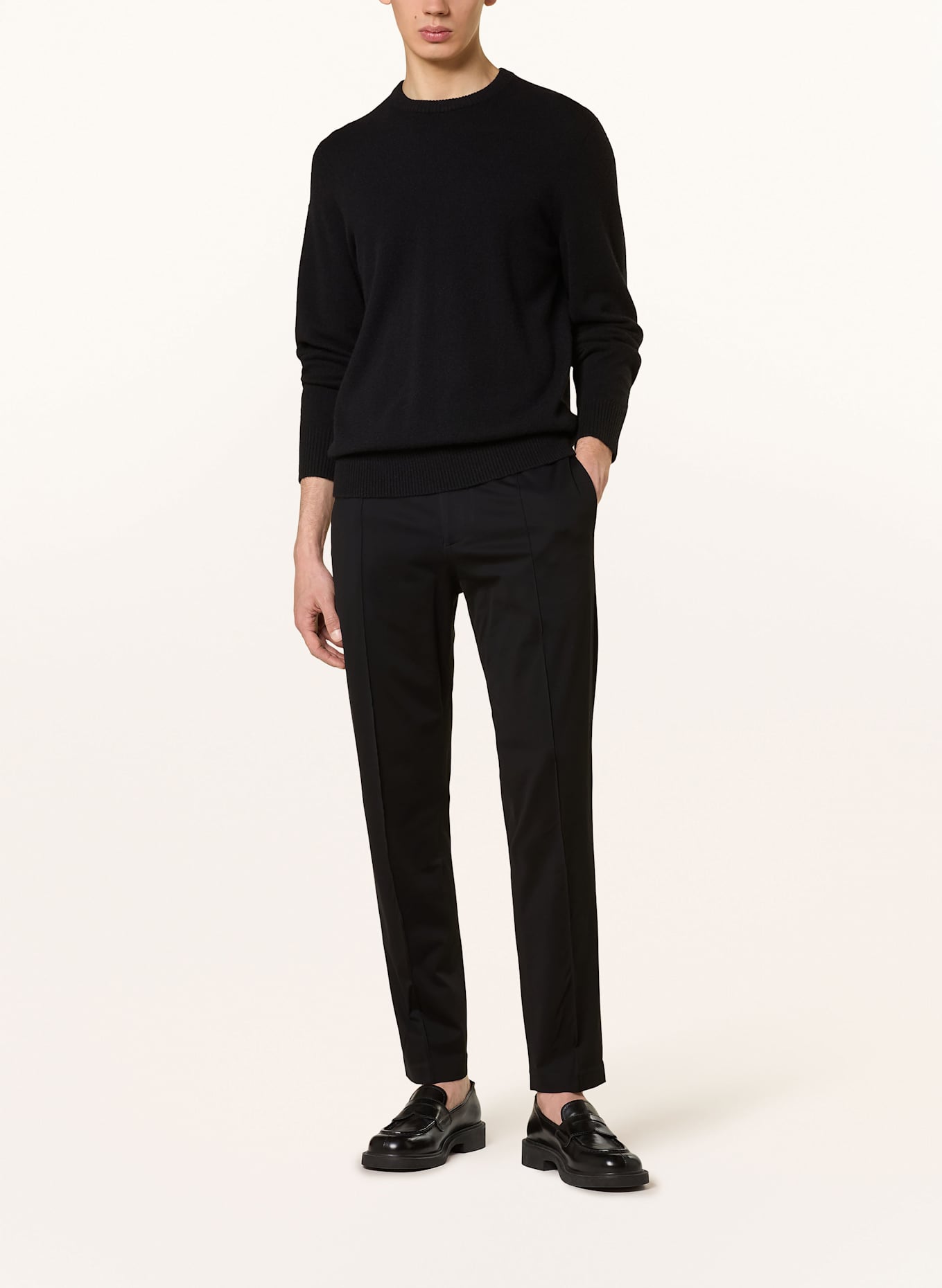 Stefan Brandt Chino kalhoty Extra Slim Fit: ČERNÁ