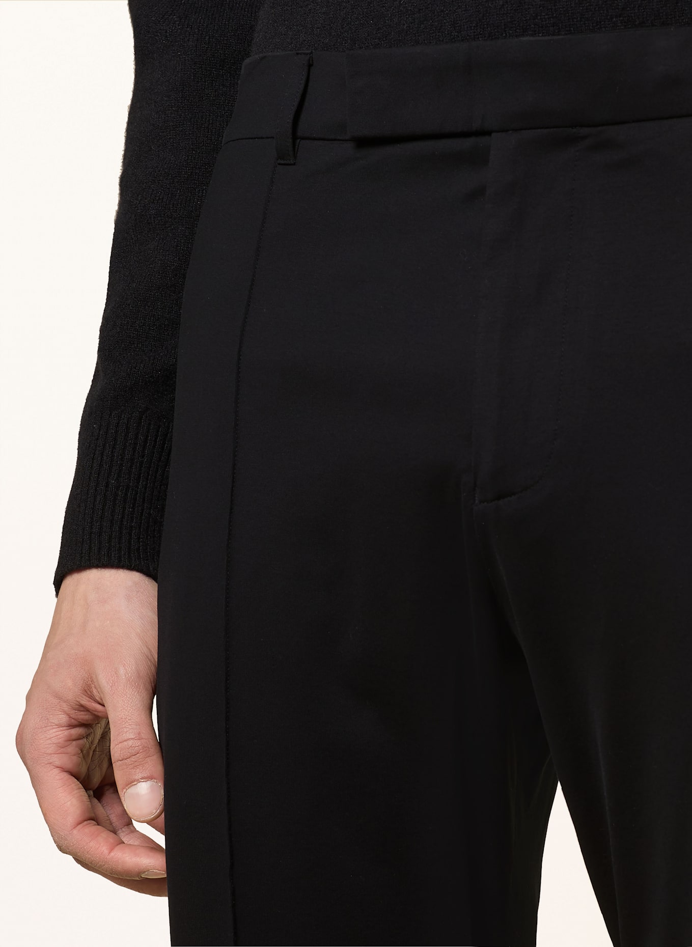 Stefan Brandt Chino kalhoty Extra Slim Fit: ČERNÁ