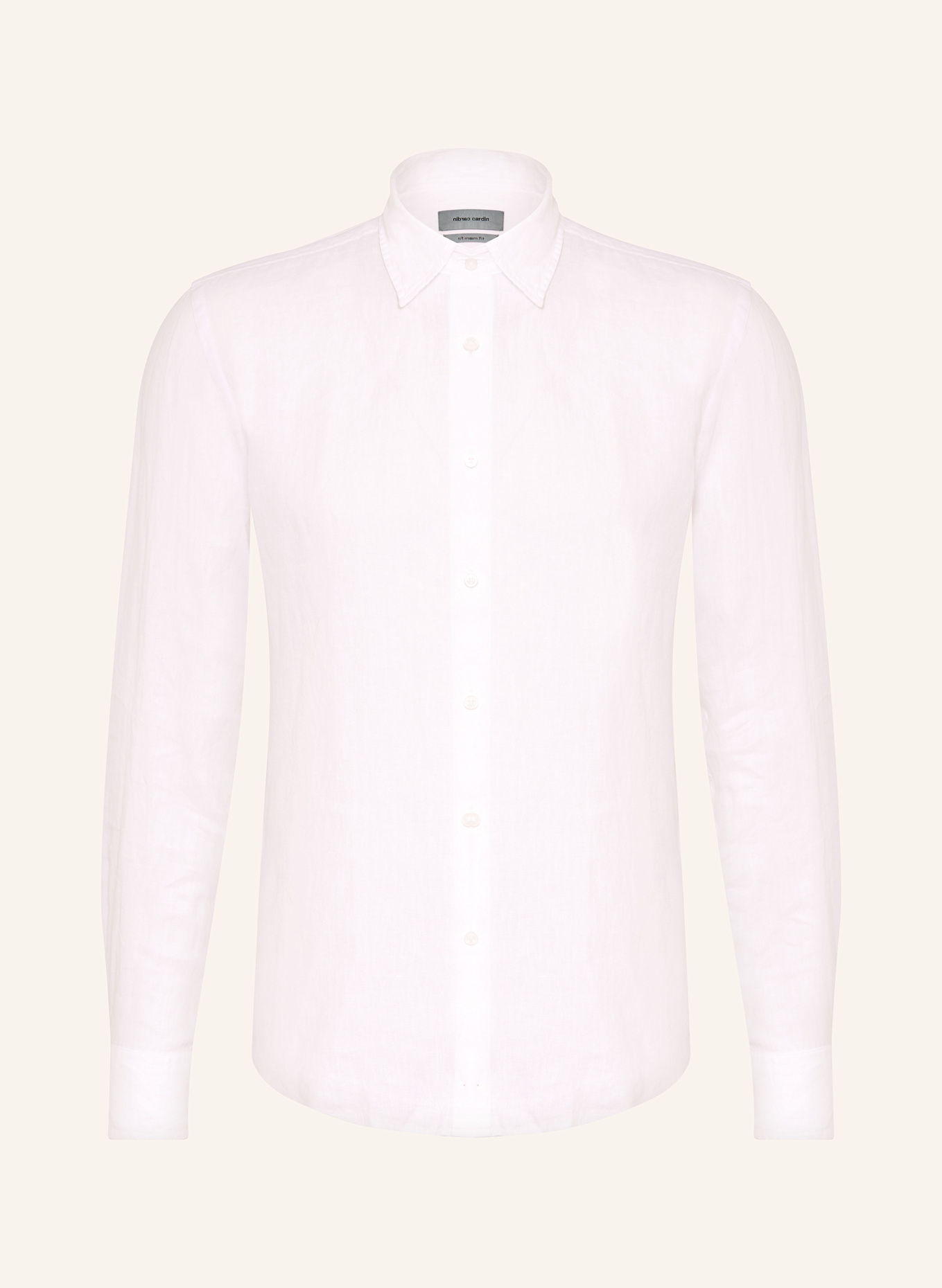 pierre cardin Leinenhemd Modern Fit: WEISS