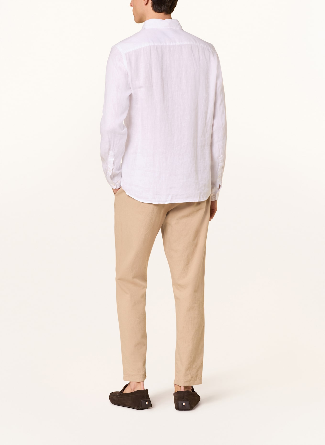 pierre cardin Leinenhemd Modern Fit: WEISS