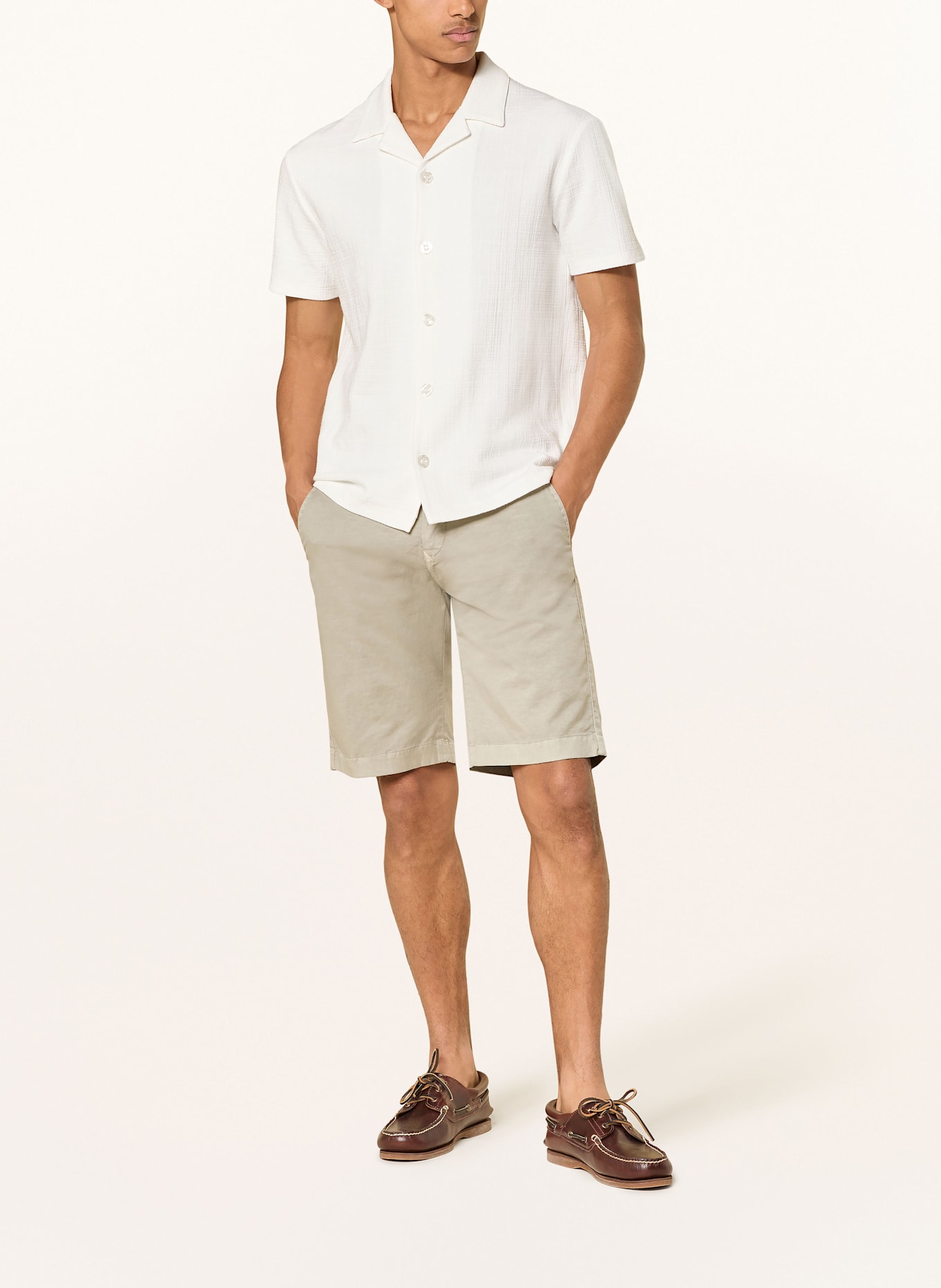 pierre cardin Chinoshorts STRASBOURG Regular Fit: HELLGRÜN