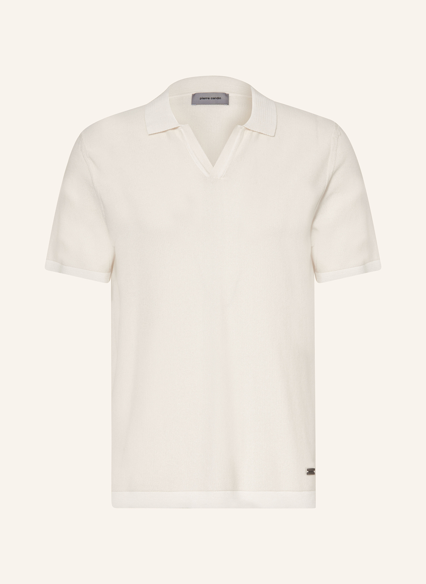 pierre cardin Strick-Poloshirt: ECRU