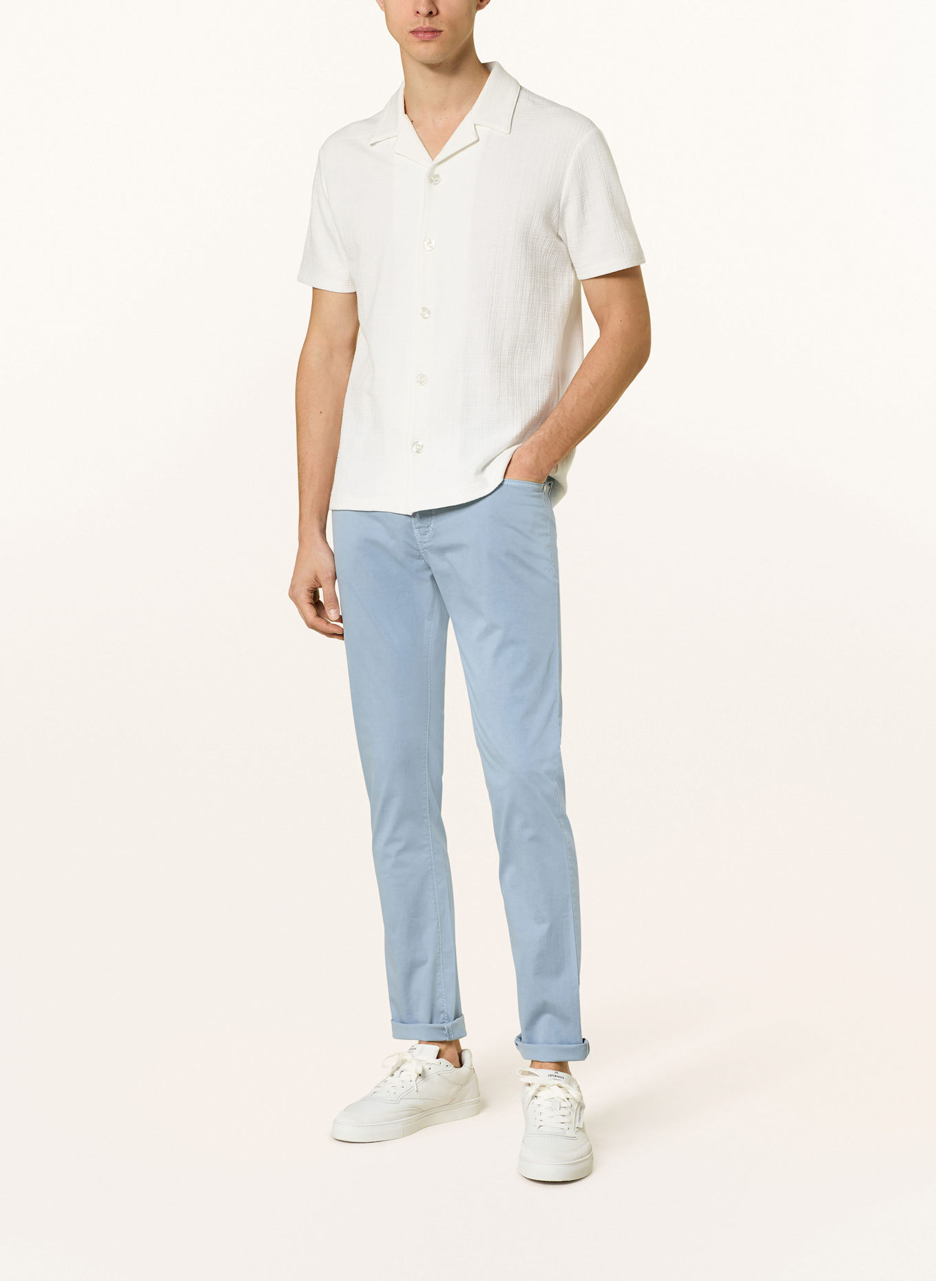 pierre cardin Chino LYON extra slim fit: BLUE GRAY