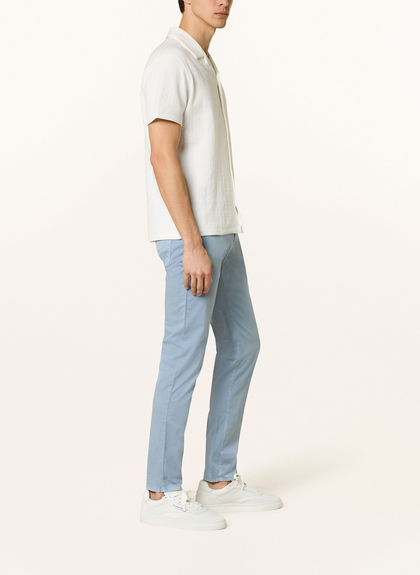 pierre cardin Chino LYON extra slim fit: BLUE GRAY