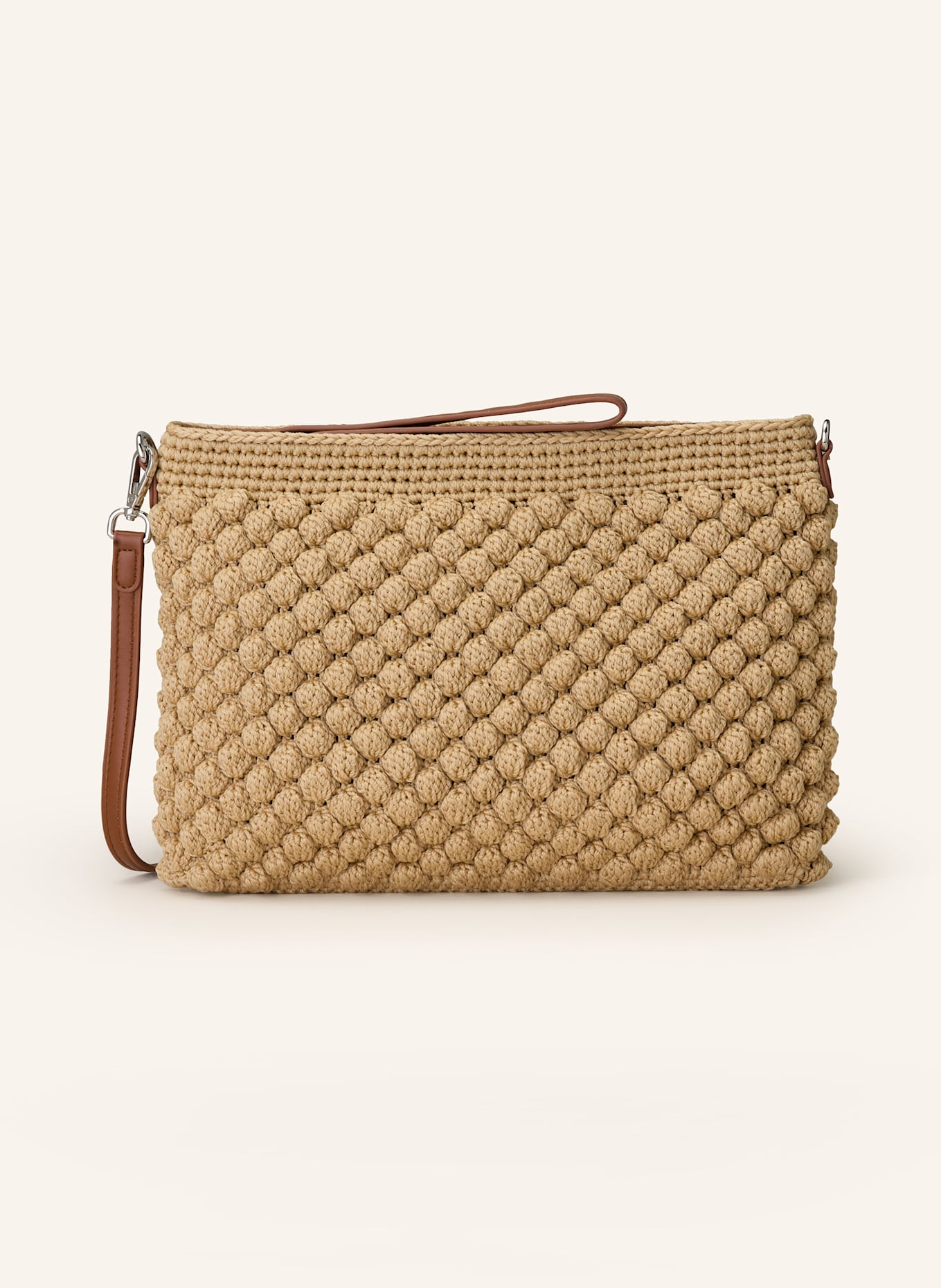 GIANNI CHIARINI BELLA clutch: LIGHT BROWN