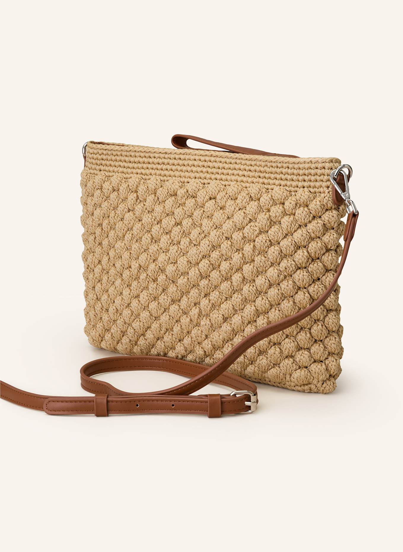 GIANNI CHIARINI BELLA clutch: LIGHT BROWN