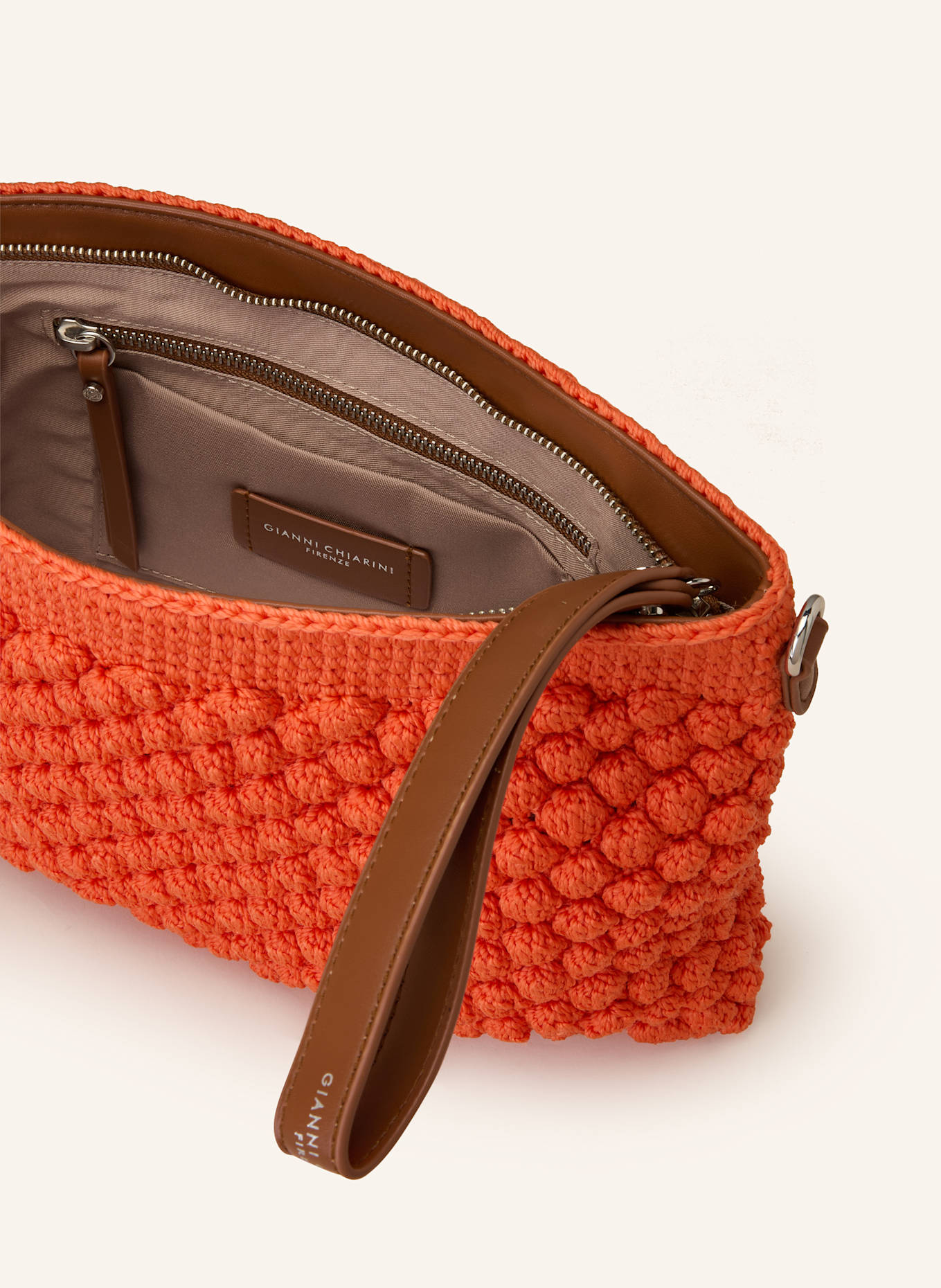 GIANNI CHIARINI BELLA clutch: ORANGE