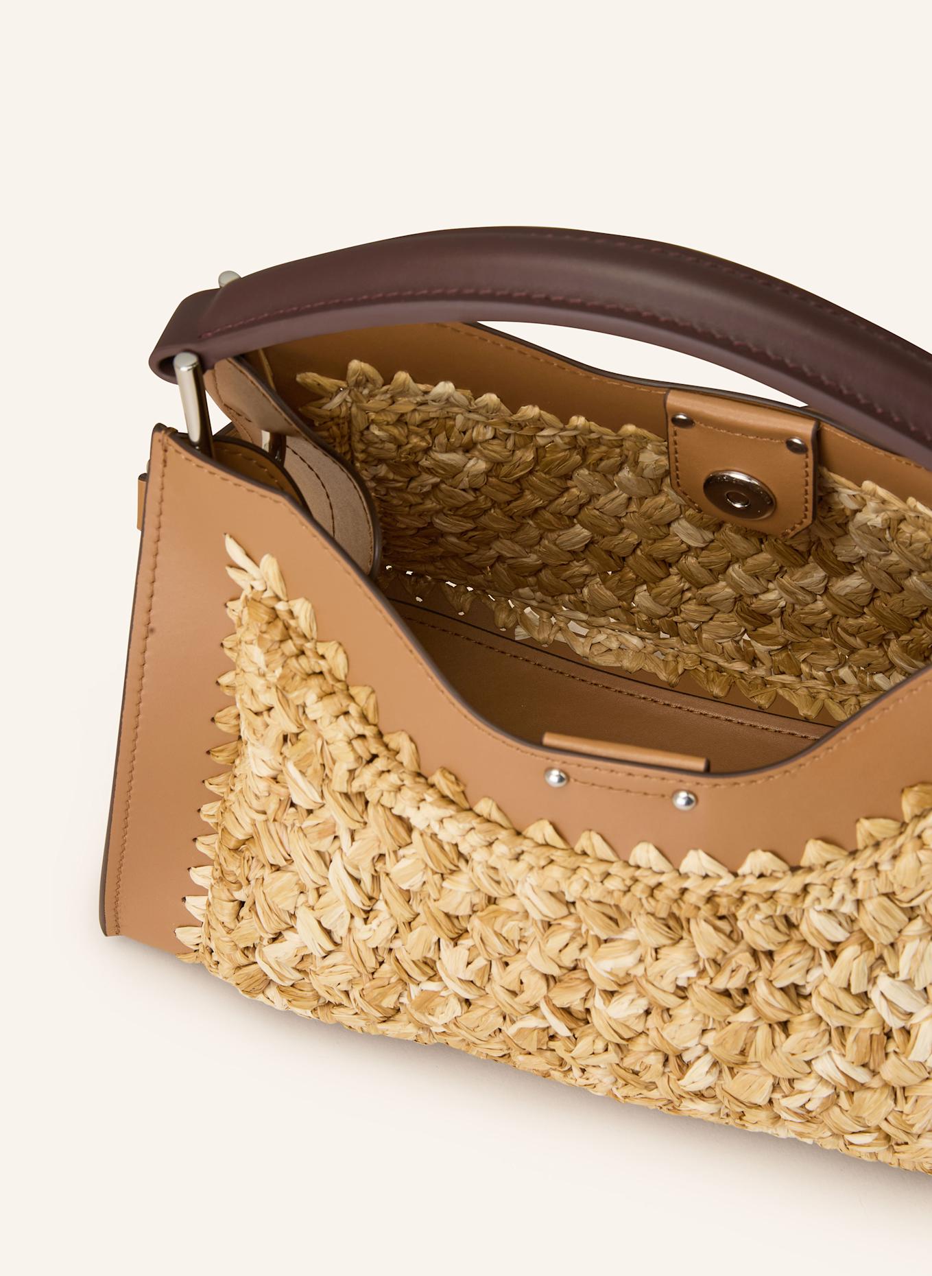 GIANNI CHIARINI Handtasche AURORA SMALL: BEIGE / BRAUN